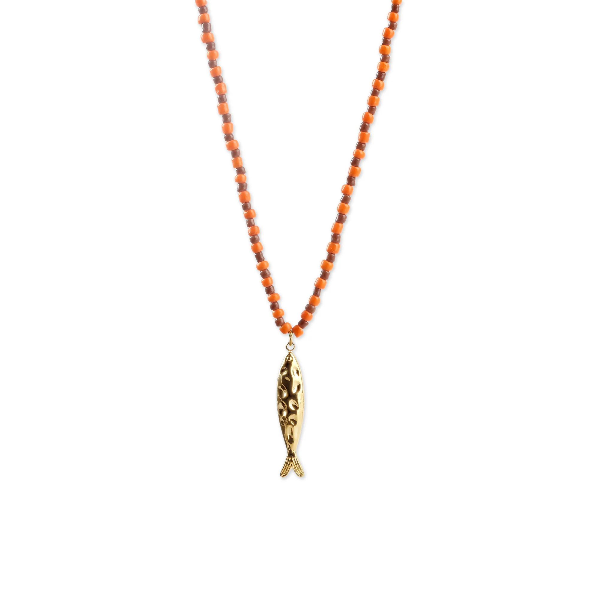 Ara - Fish Bead Halskjede Rustfritt stål - Image 3