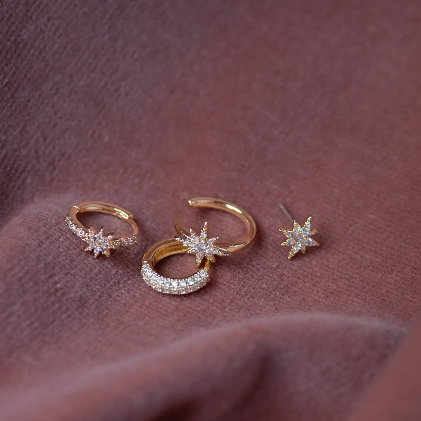 Aurora - Crystal Star Stud øredobber - Image 3