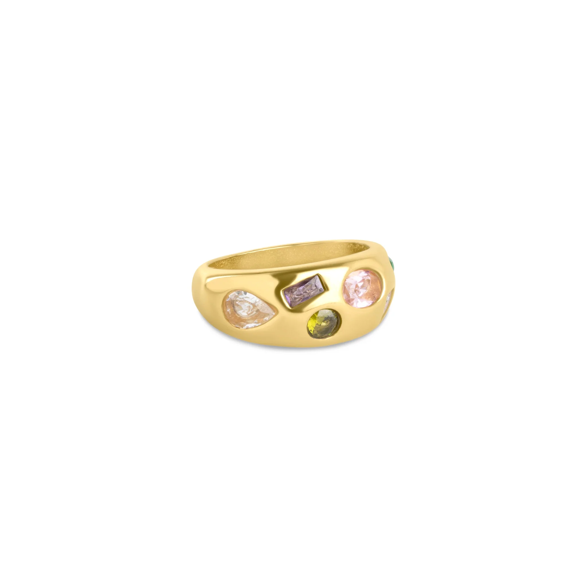 Bambi - Dome Ring Rustfritt Stål
