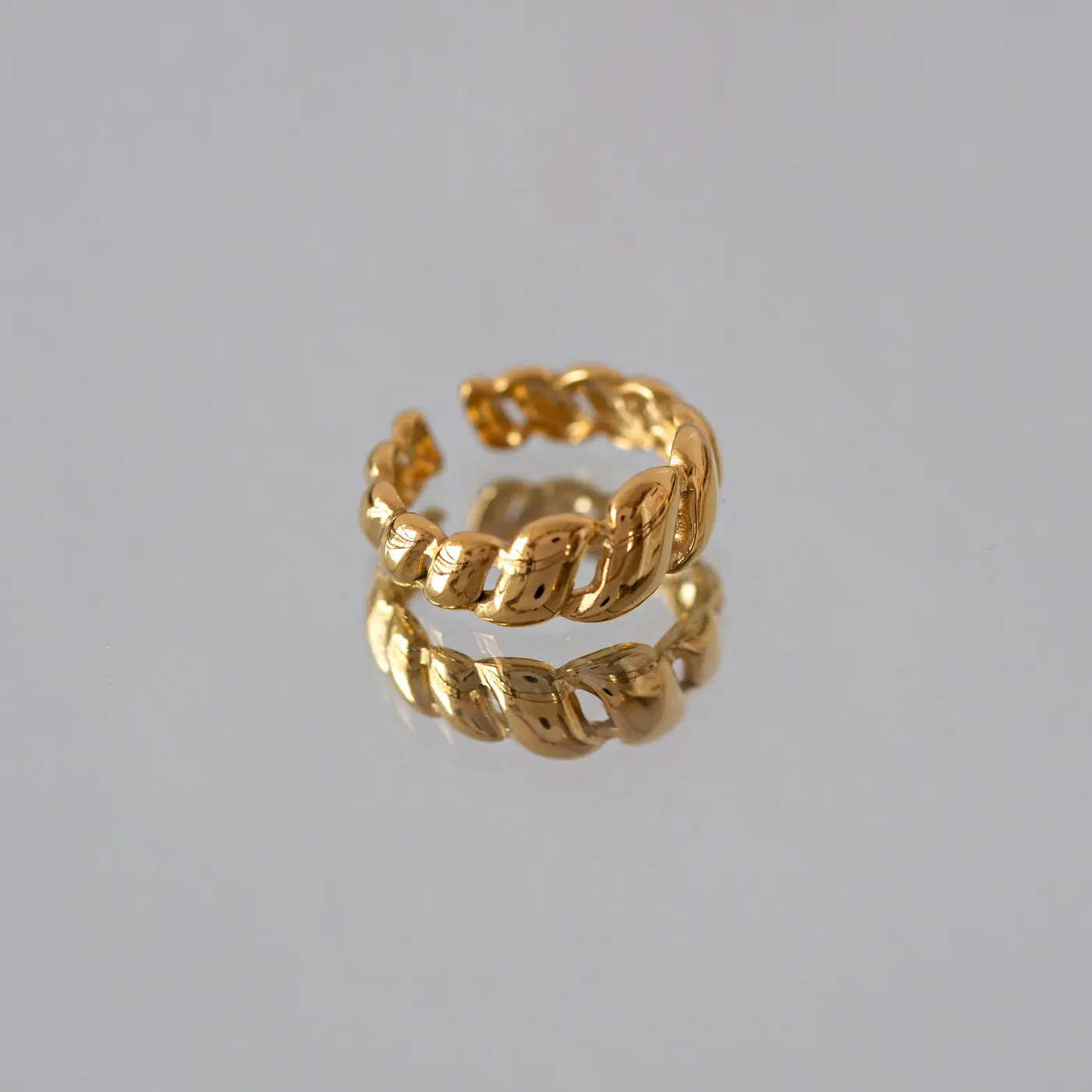 Bea - Croissant ring i rustfritt stål - Image 3