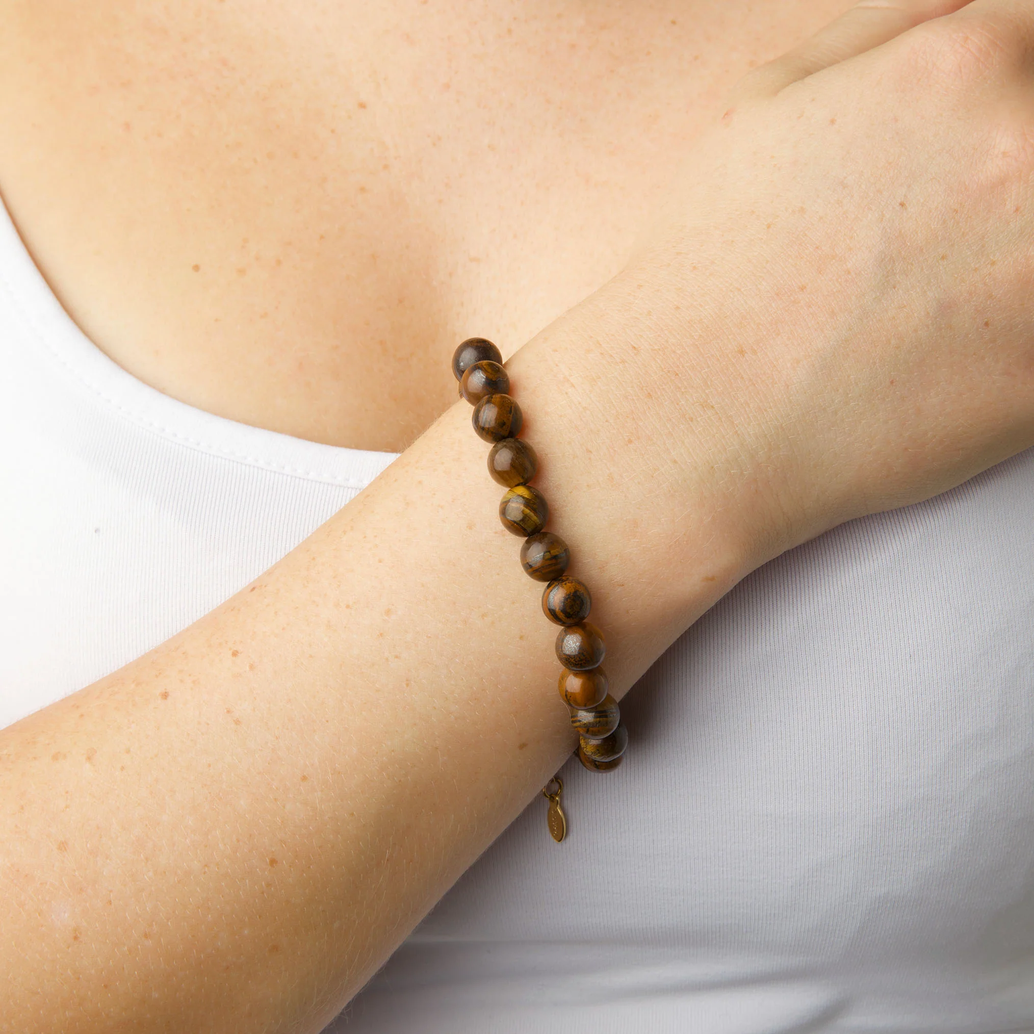 Birgit - Tiger Eye Armbånd Rustfritt Stål - Image 3