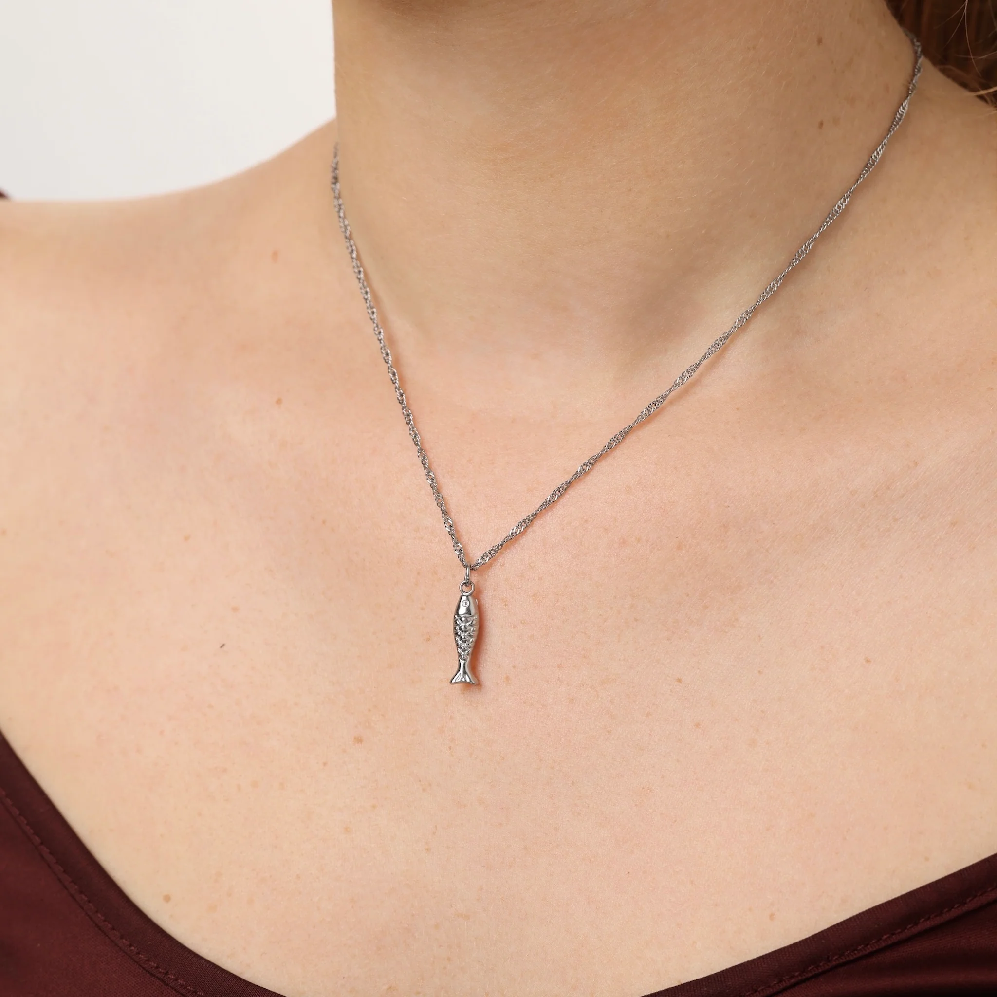 Boel - Lariat Perlekjede Rustfritt stål - Image 6