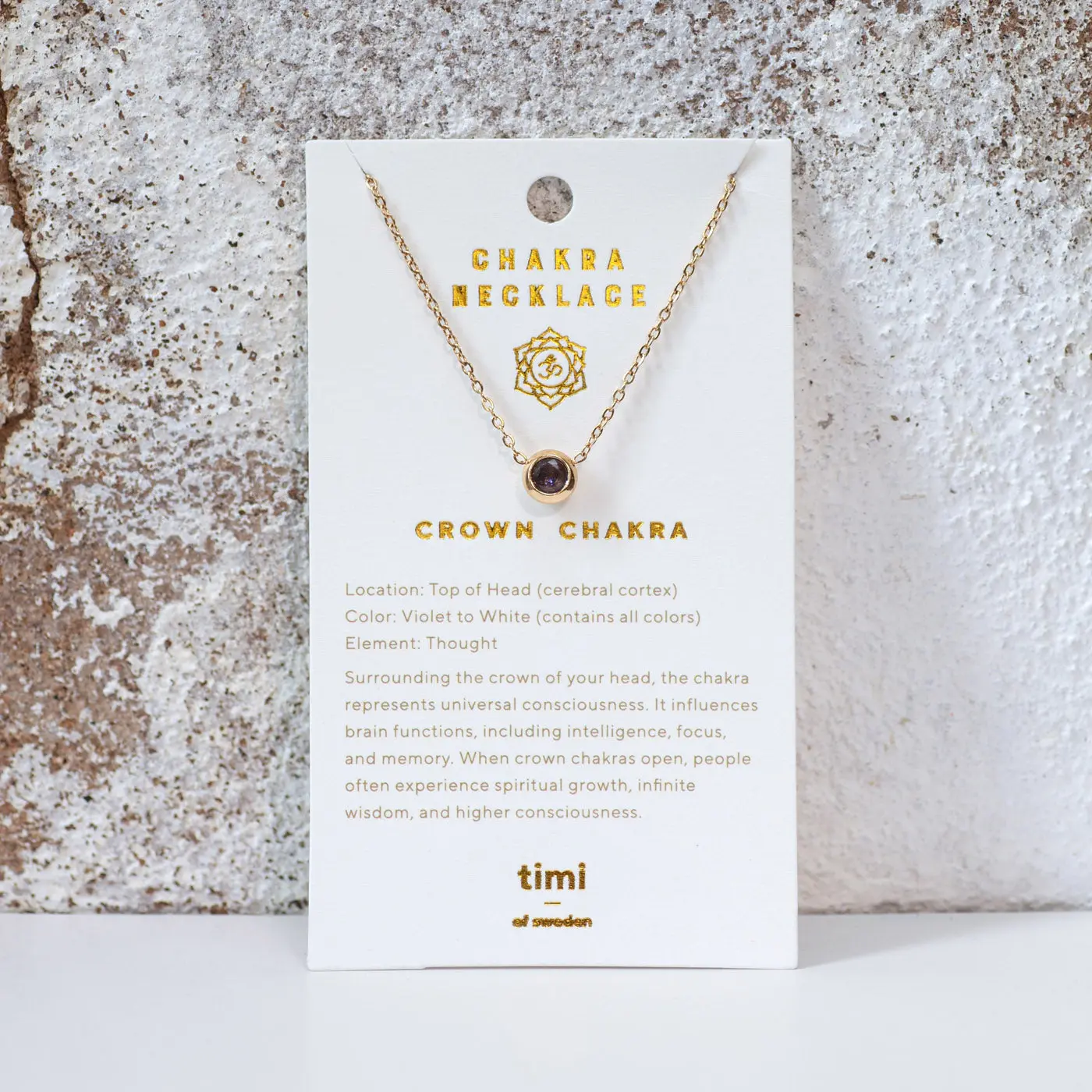 Chakra Crystal Halskjede i rustfritt stål - Image 3