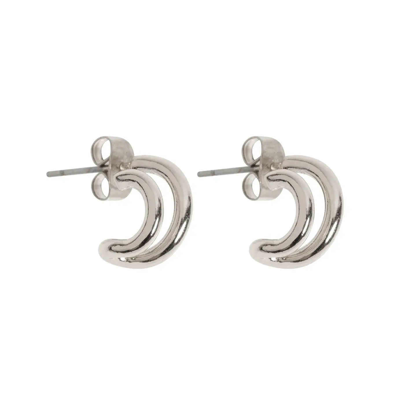 Øredobber Stud To ringer - Image 4
