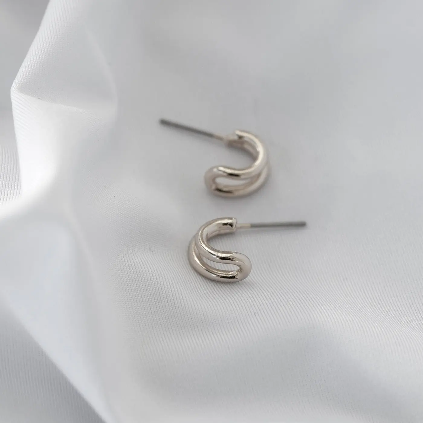 Øredobber Stud To ringer - Image 6