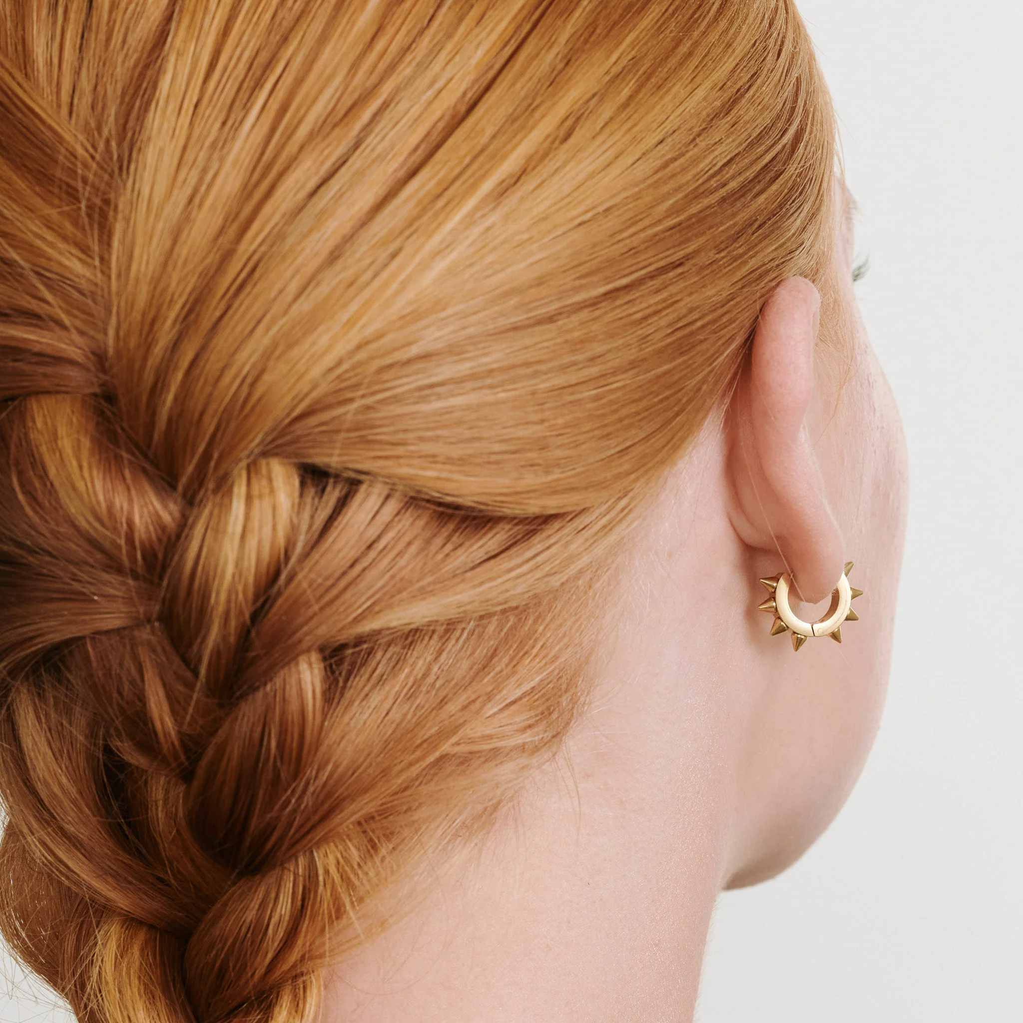 Elda - Spike Hoops Øredobber Rustfritt Stål - Image 4