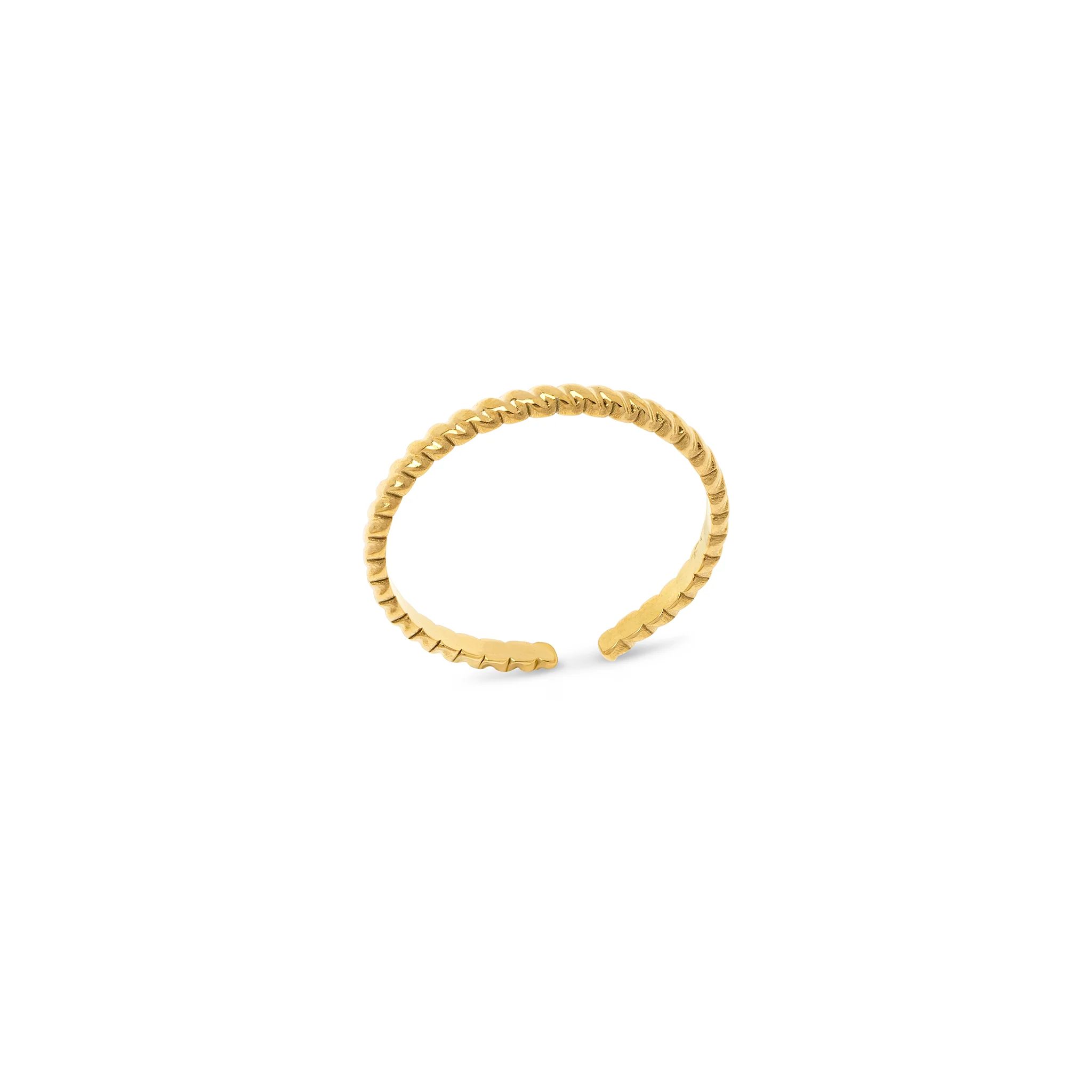 Elna - Struktur Ring Rustfritt Stål - Image 4