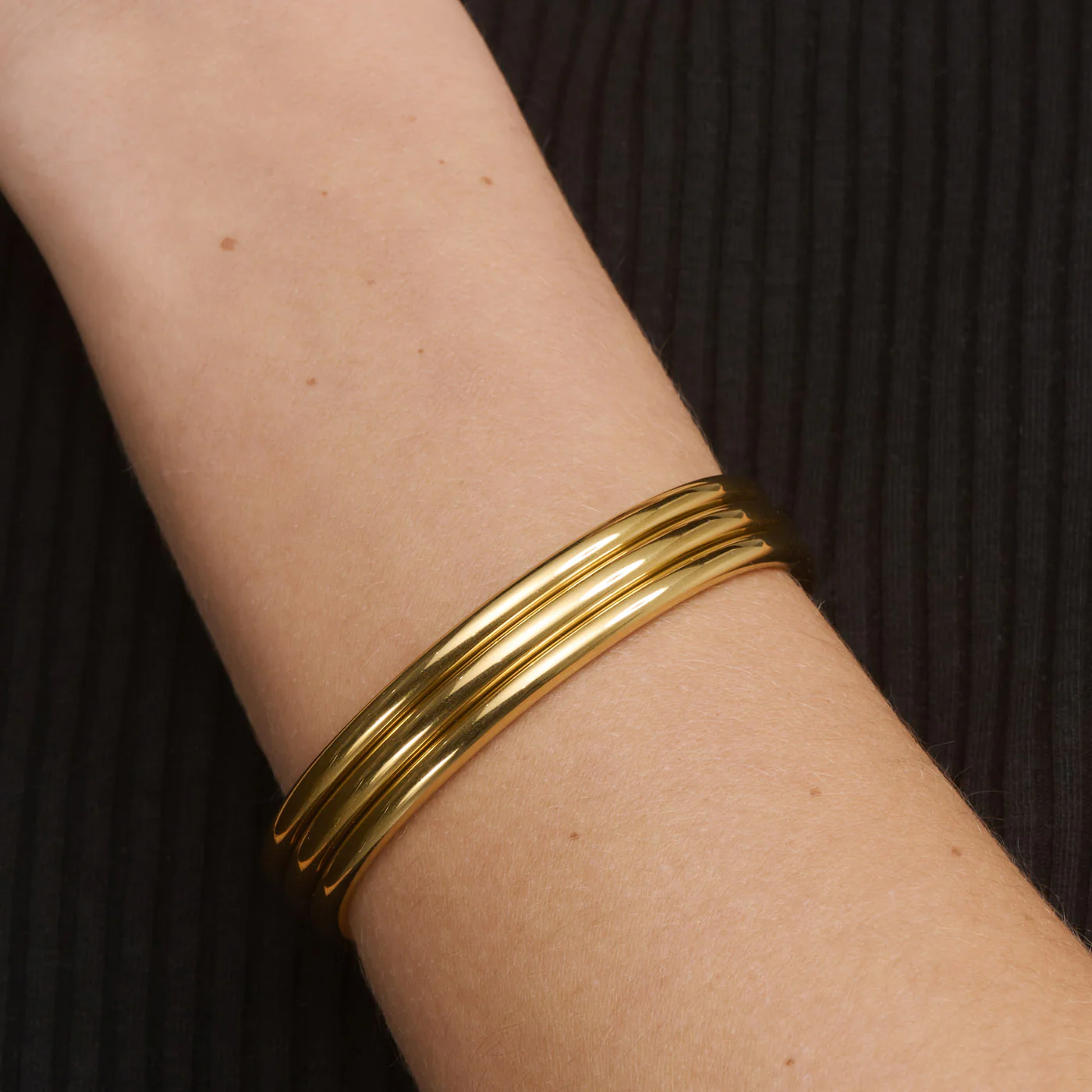 Elvira - Trippel  Bangle Armbånd Rustfritt Stål - Image 2