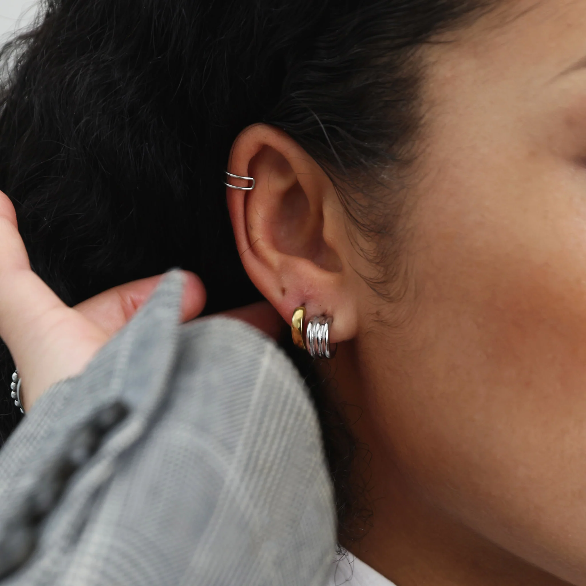 Emme - Delikat Ear Cuff Rustfritt Stål - Image 5