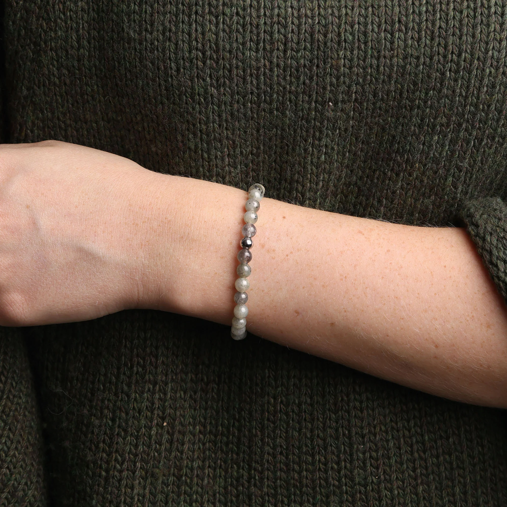 Erika - Armbånd med steinperler i rustfritt stål - Image 4