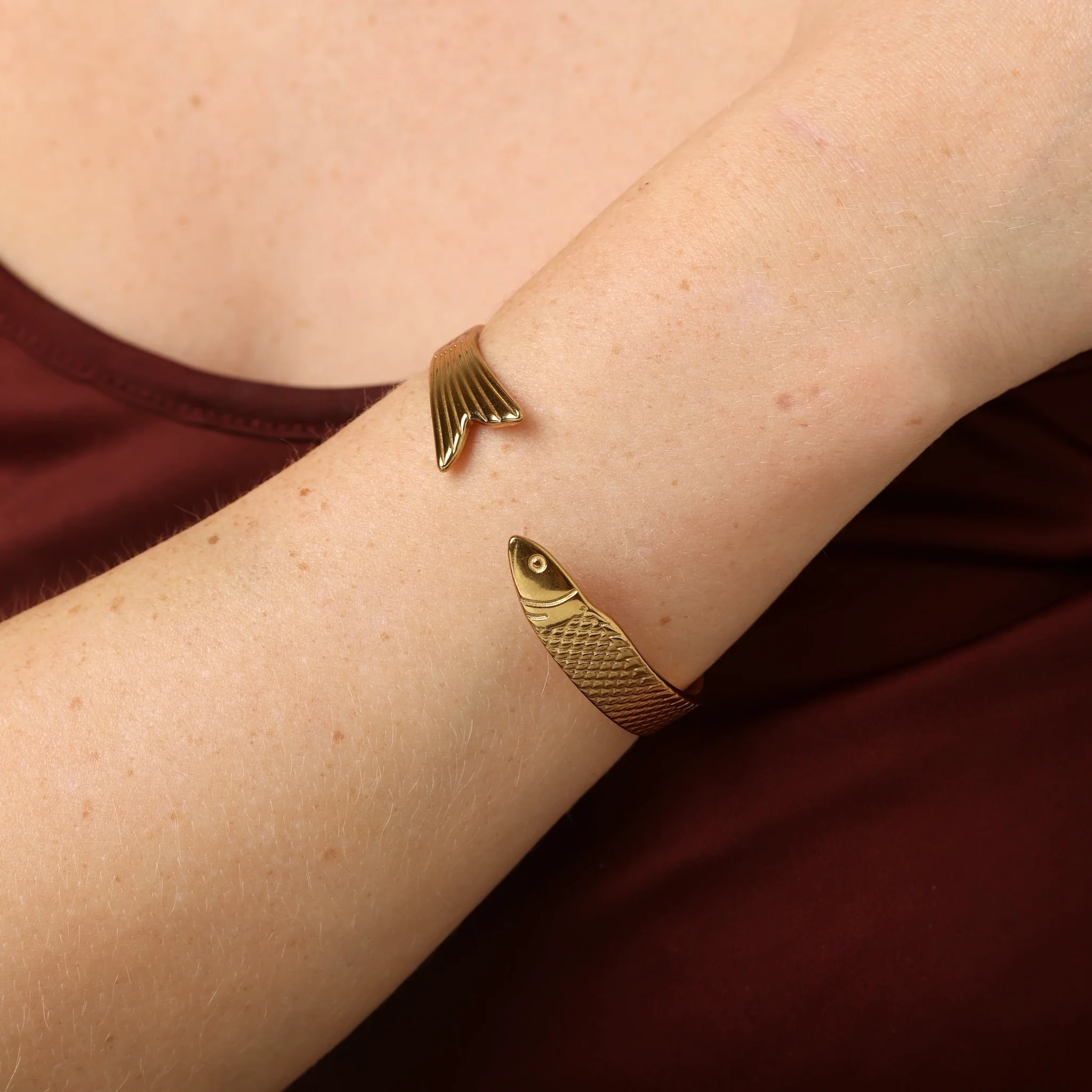 Erle - Fisk Bangle Armbånd Rustfritt stål - Image 6