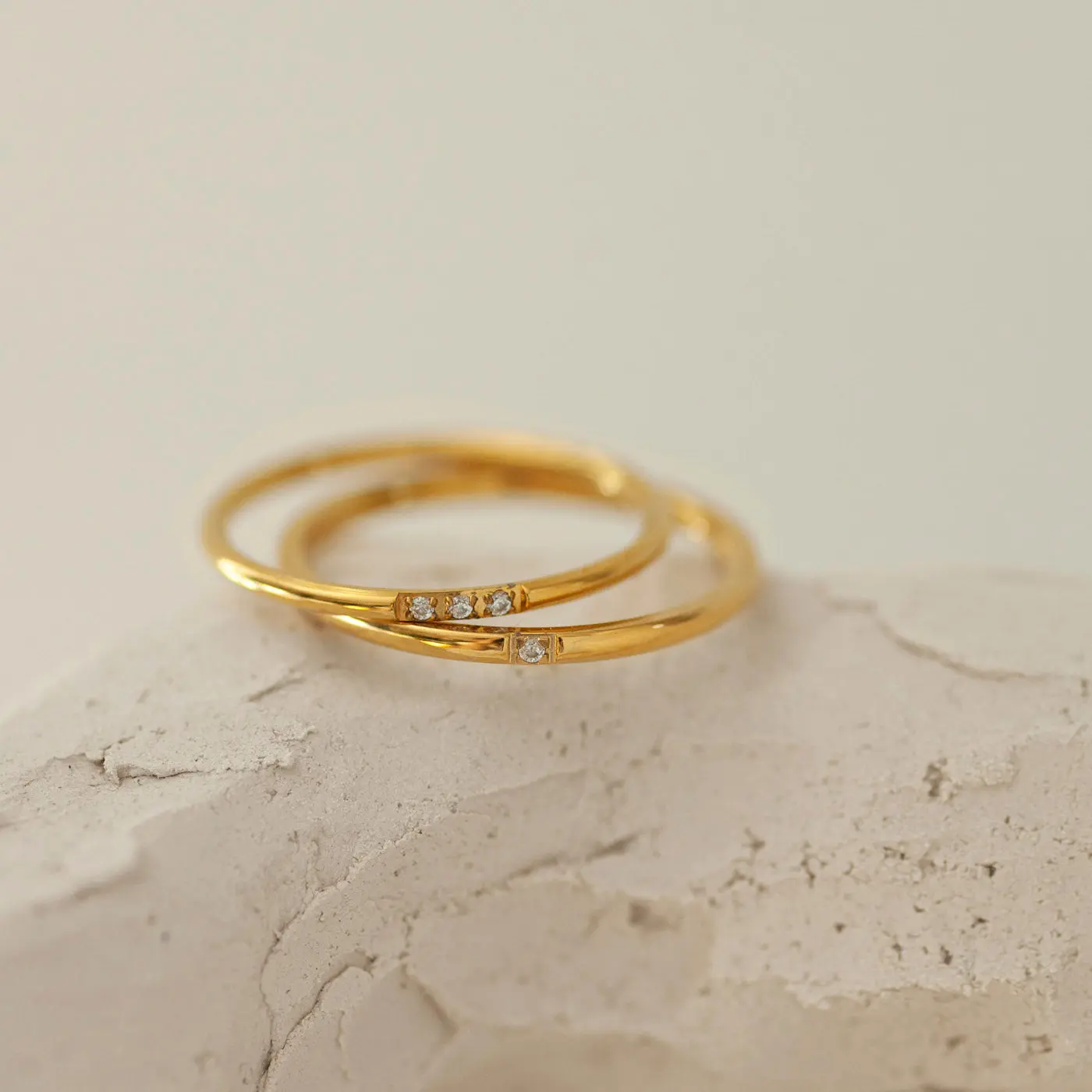 Evi - Petite Crystal Ring rustfritt stål - Image 4