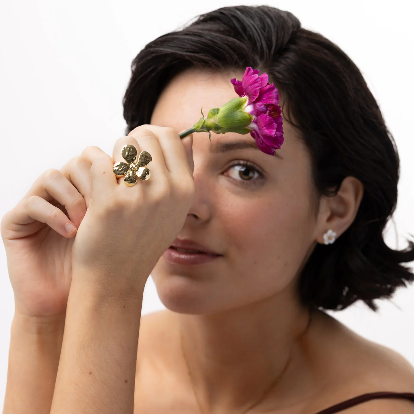 Filippa - Justerbar Ring Blomst - Image 4