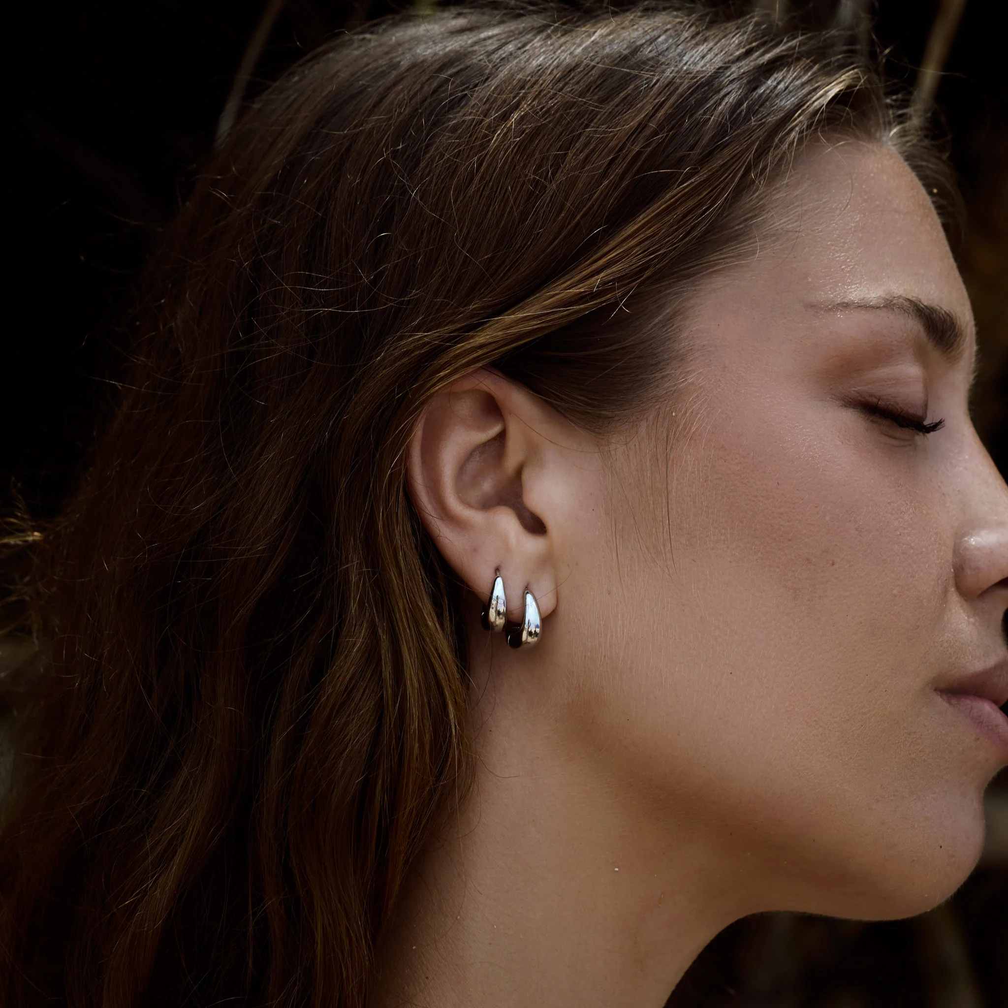 Hedvig - Klassisk Wide Hoops Ørering Rustfritt Stål - Image 8