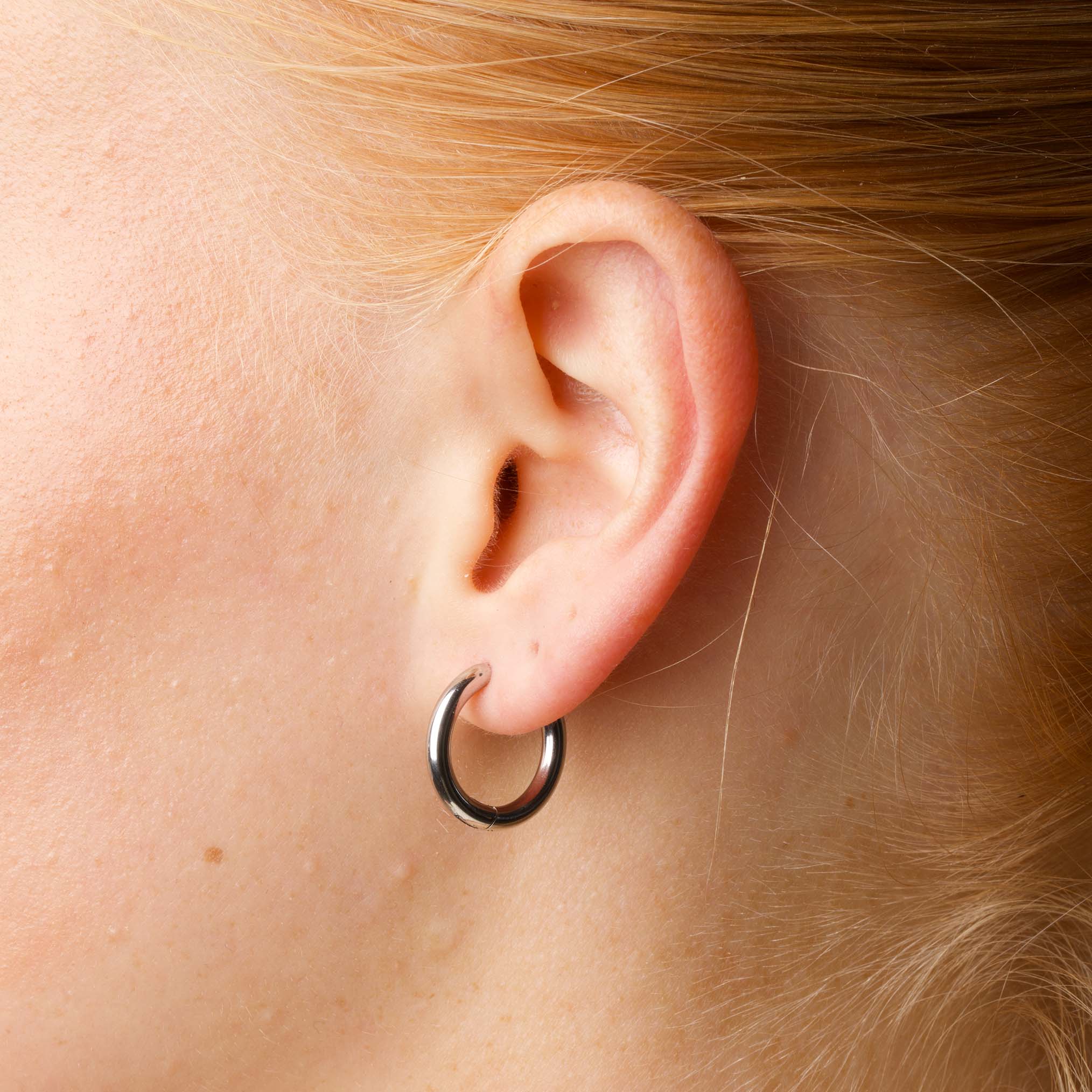 Hollie - Hoops Øredobber 17mm Rustfritt Stål - Image 9