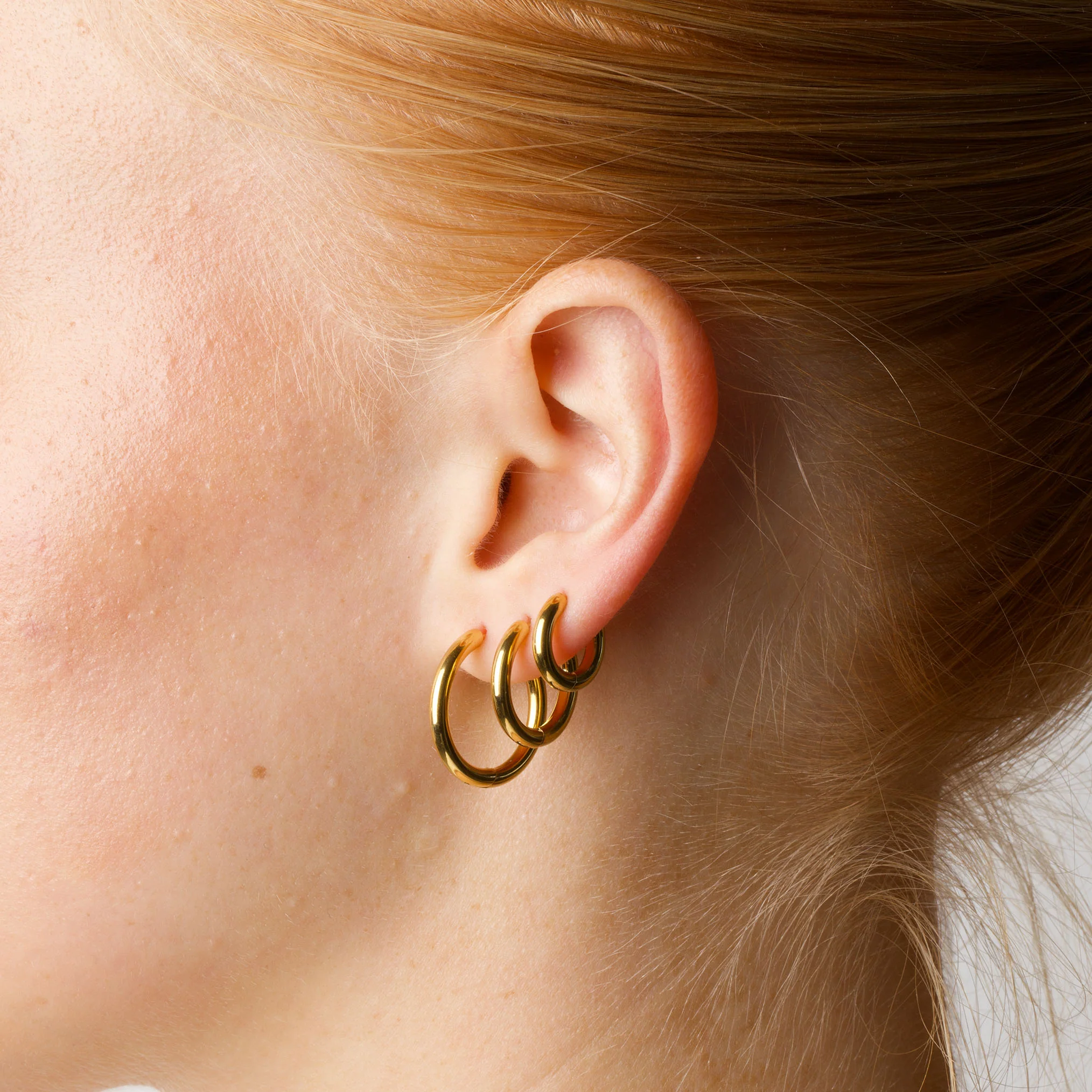 Hollie - Hoops Øredobber 21mm Rustfritt Stål - Image 10