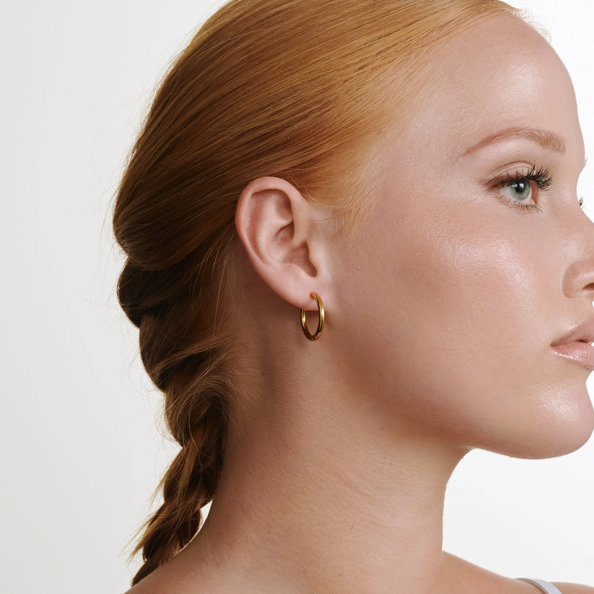 Hollie - Hoops Øredobber 21mm Rustfritt Stål - Image 4