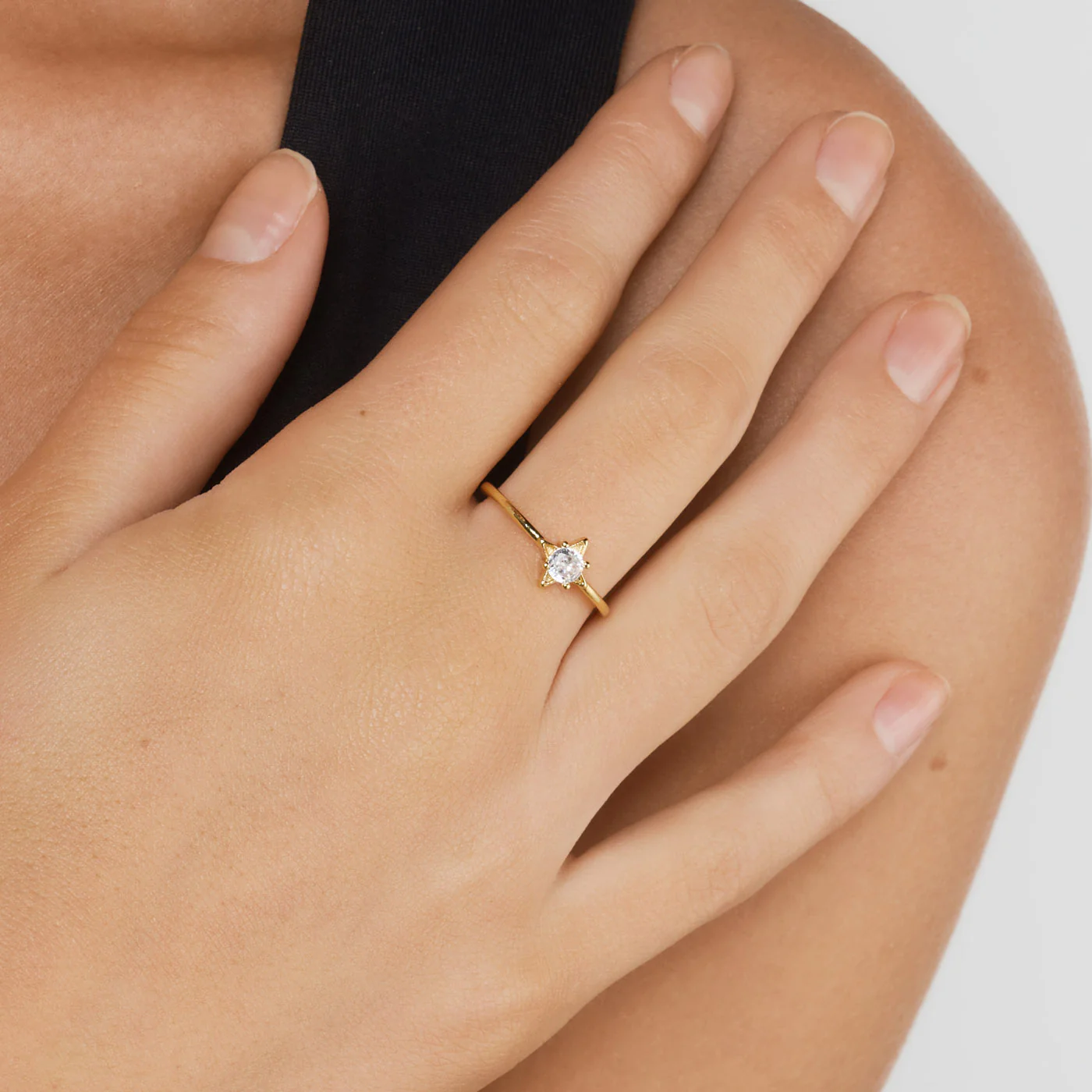 Indy - Star Crystal Ring Justerbar - Image 3
