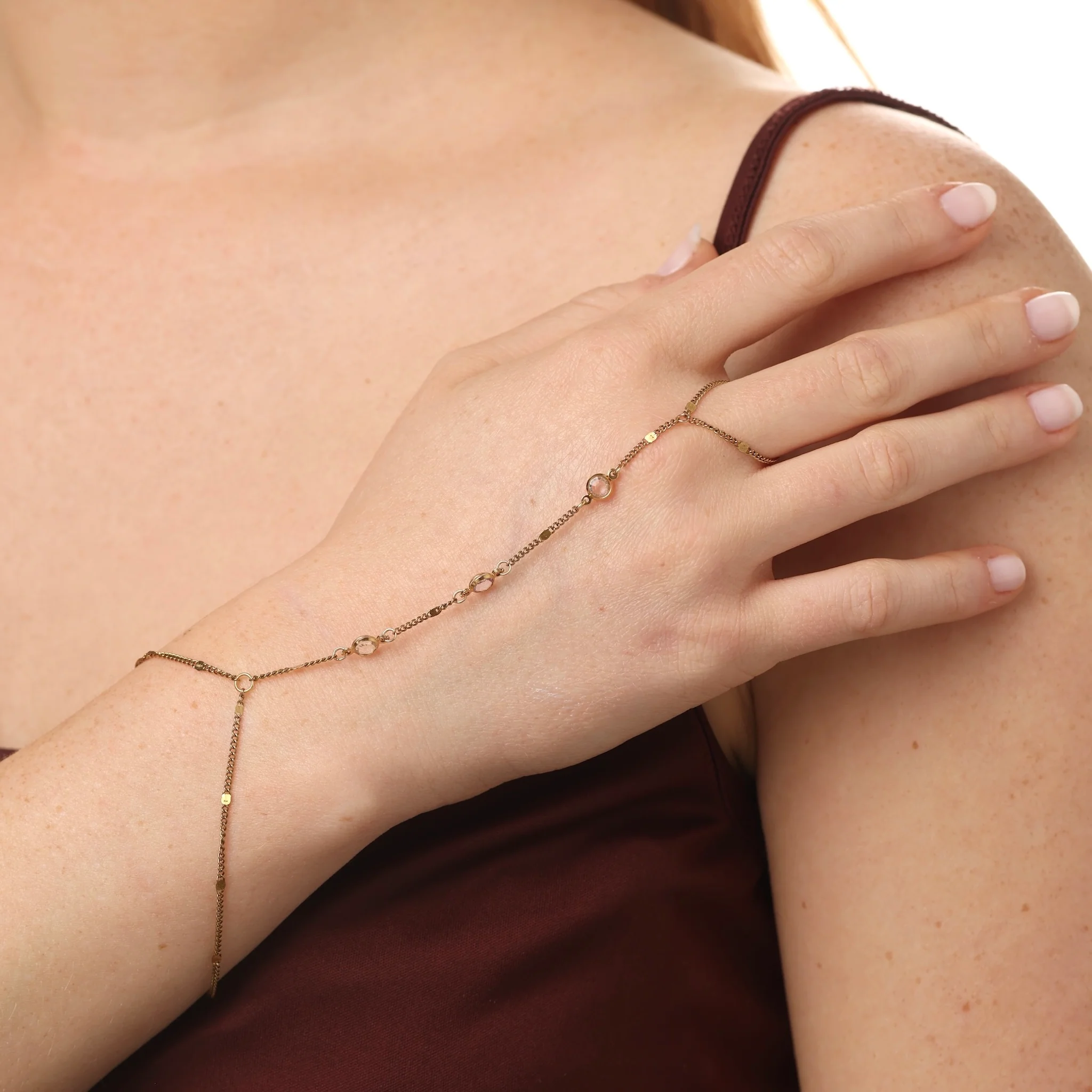 Ioana - Crystal Armlet Rustfritt stål - Image 2