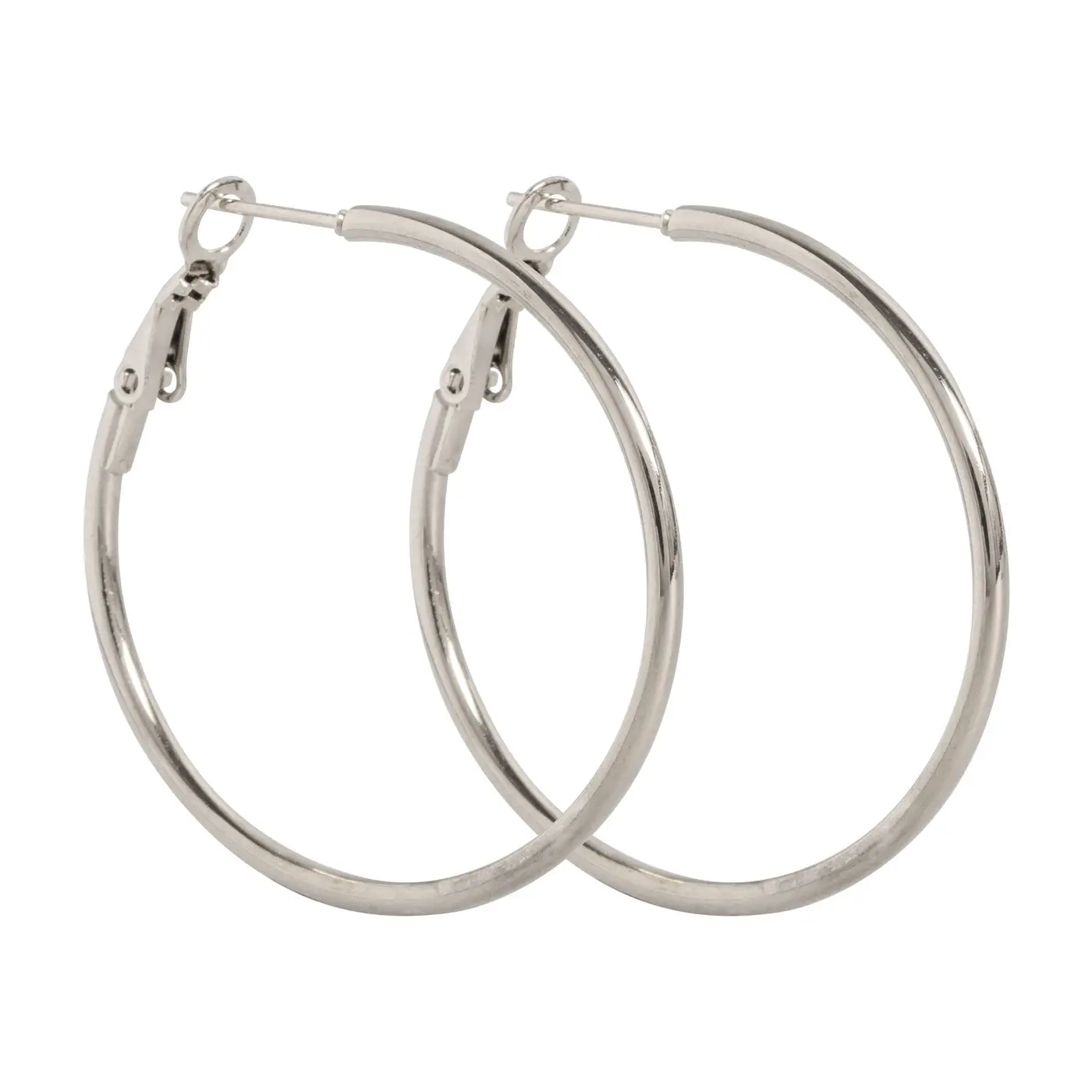 Jo - Medium Hoop Øredobber 35 mm rustfritt stål - Image 6