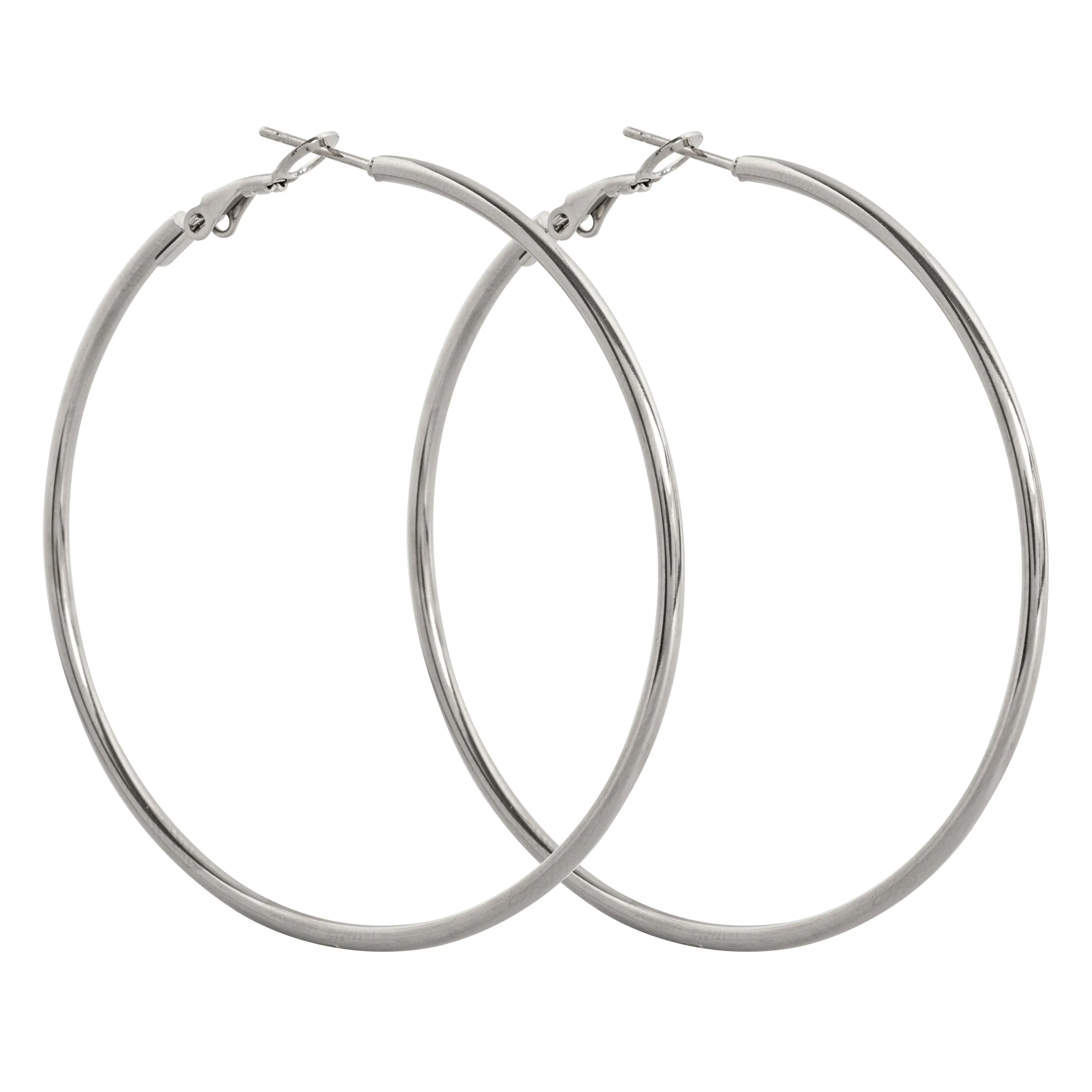 Jo - Large Hoop Øredobber 55 mm rustfritt stål - Image 5