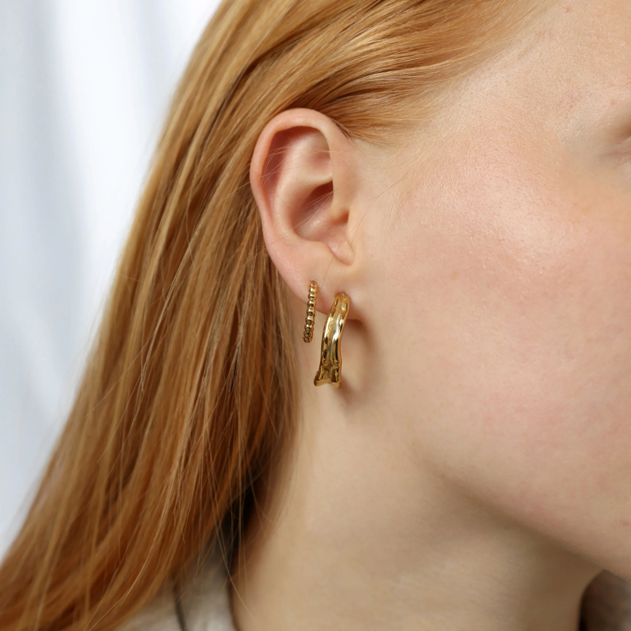 Kajsa - Studs Øredobber Rustfritt Stål - Image 3