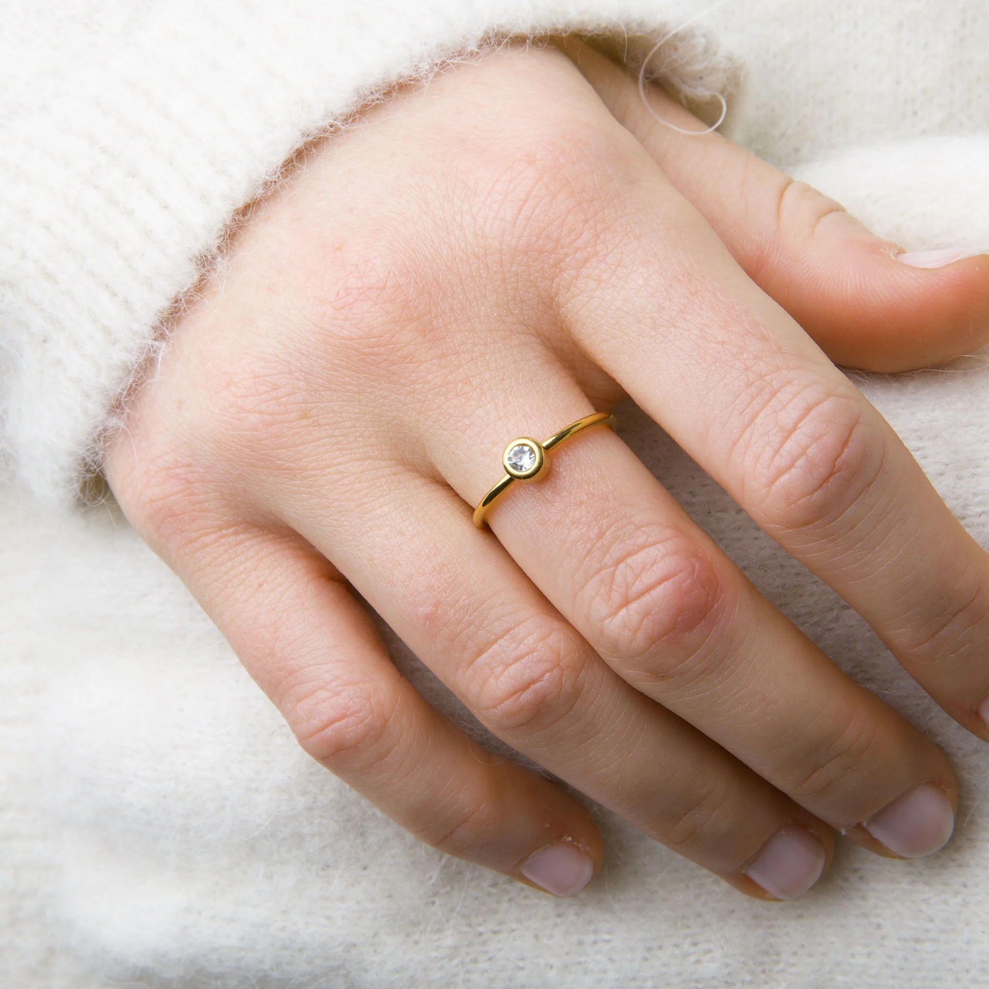 Lovelia - Krystallring Rustfritt Stål - Image 3