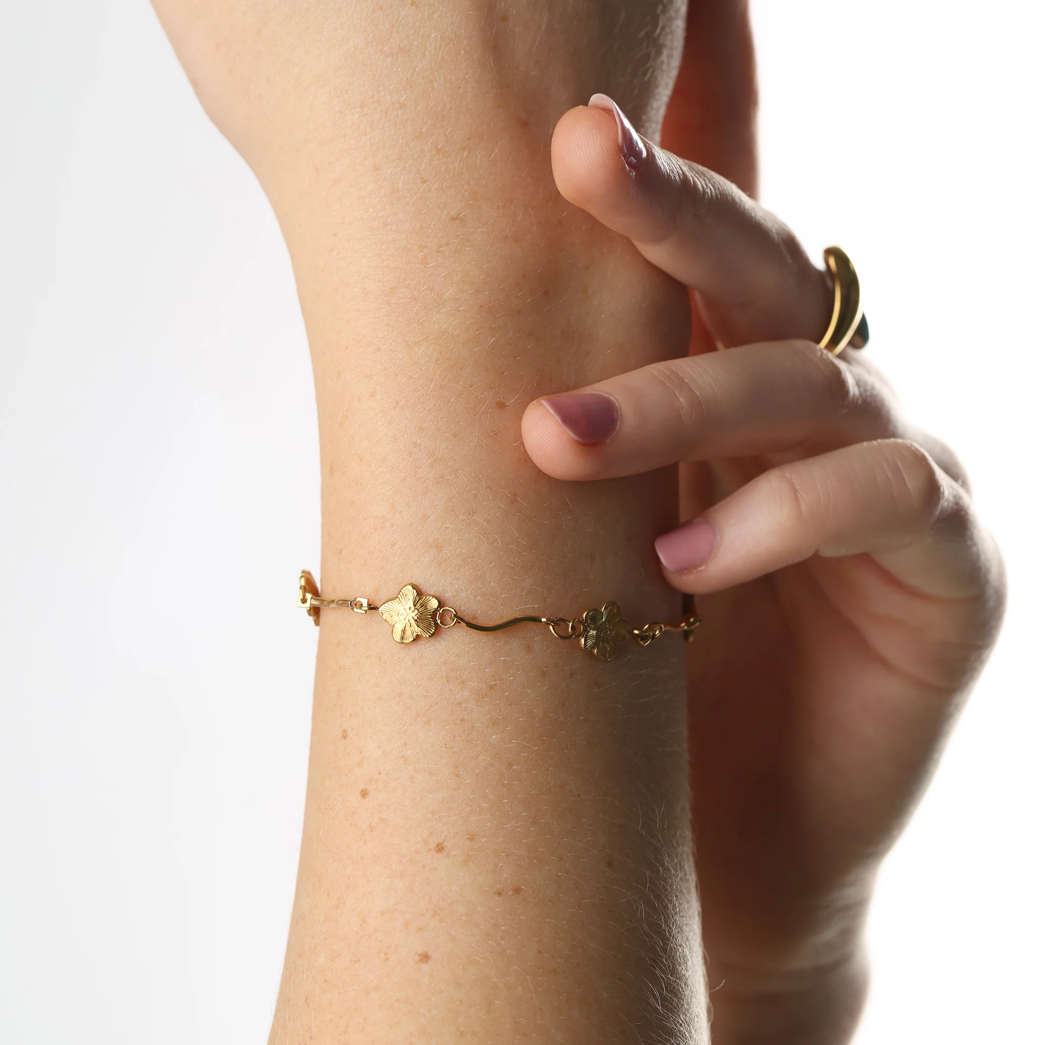 Mae - Blomsterarmbånd Rustfritt Stål - Image 2