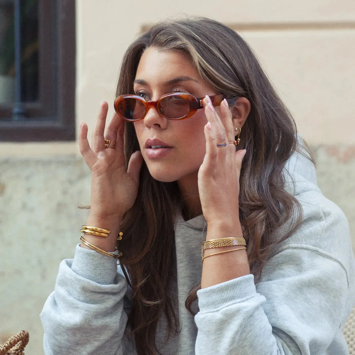 Maeve - Statement Bangle Rustfritt stål Sølv - Image 4