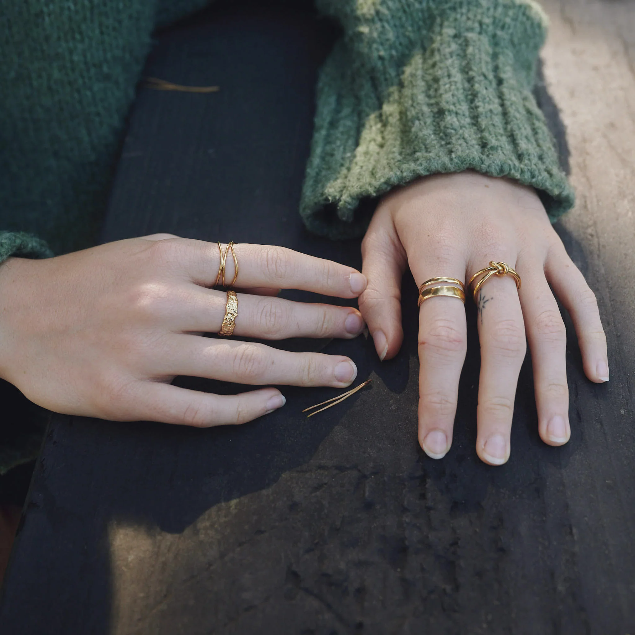 Maria - Interlocked Ring Rustfritt Stål - Image 11