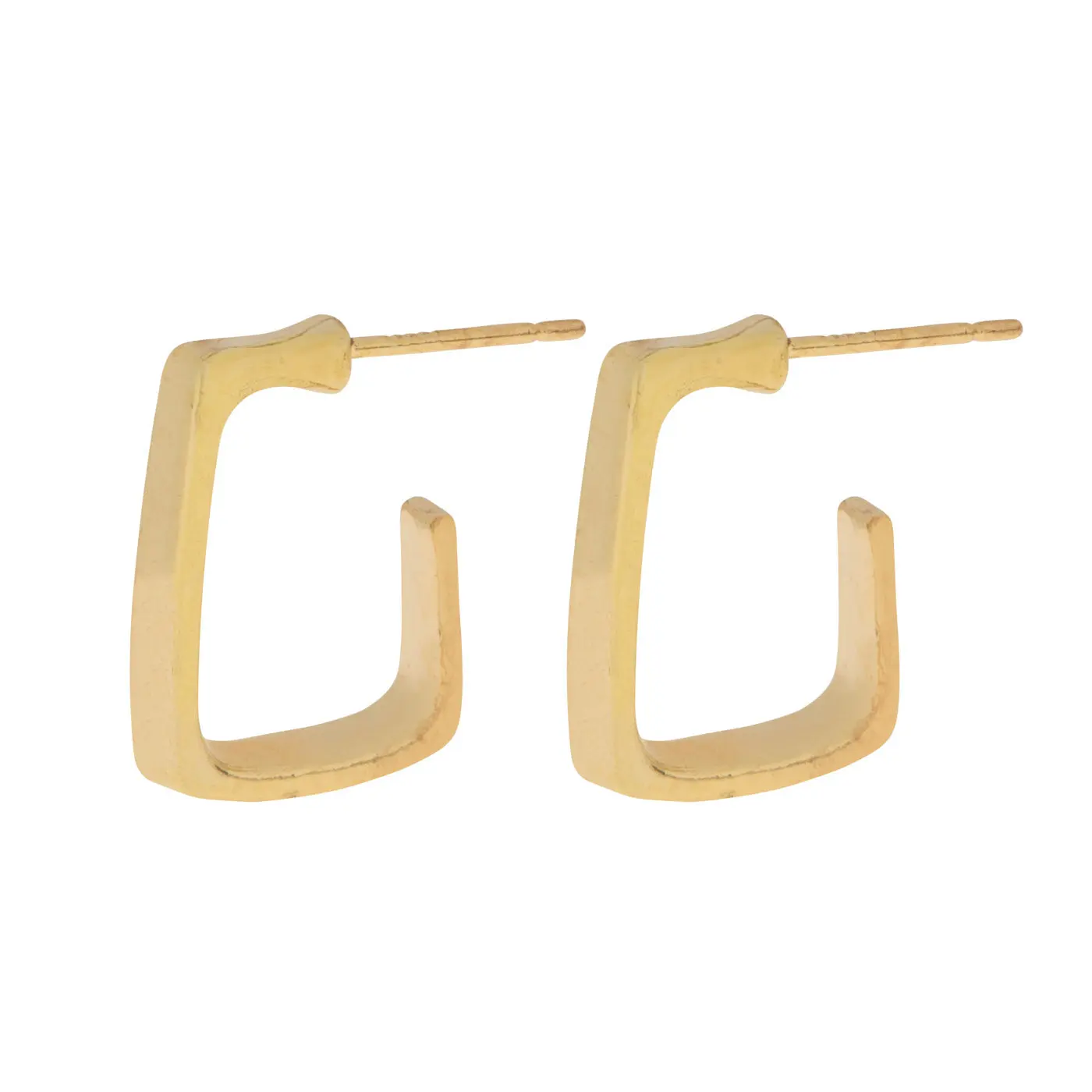 Max - Square Hoop stud øredobber