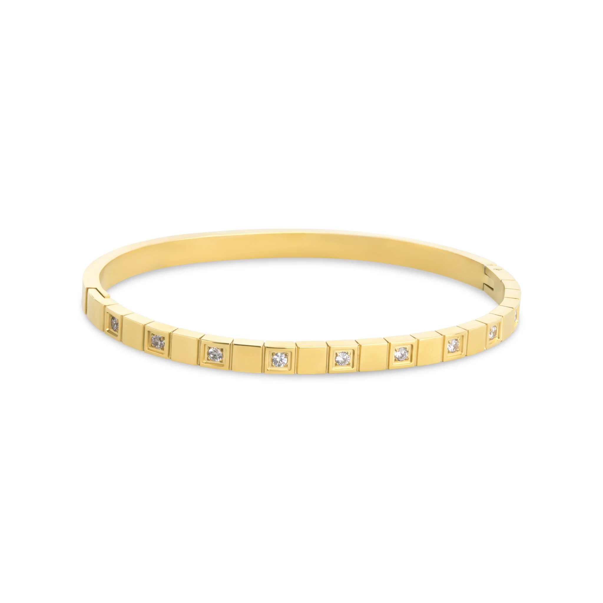 Meg - Bangle Armbånd Krystall Rustfritt Stål - Image 2