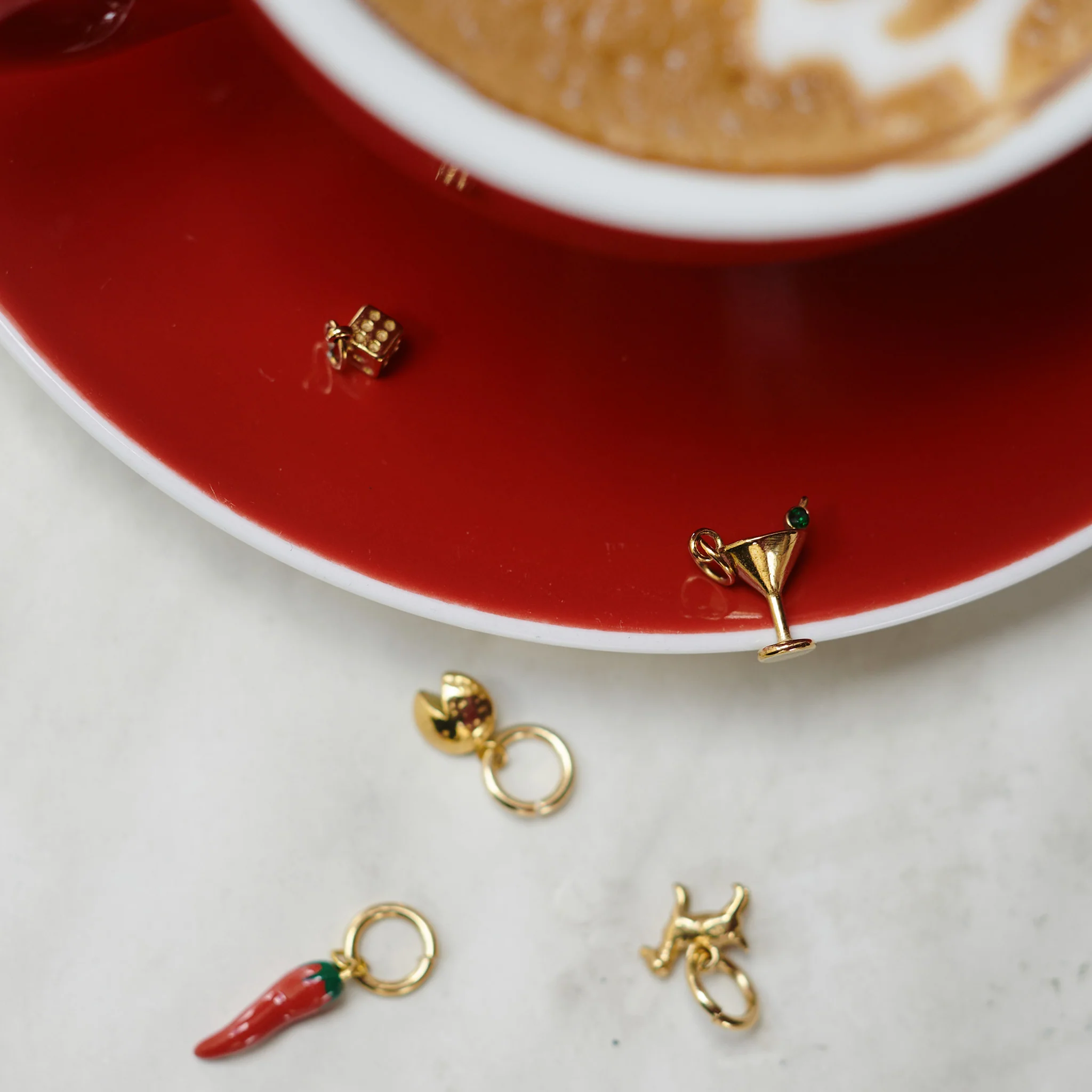 Minoo - Fortune Cookie Charm Rustfritt Stål - Image 3