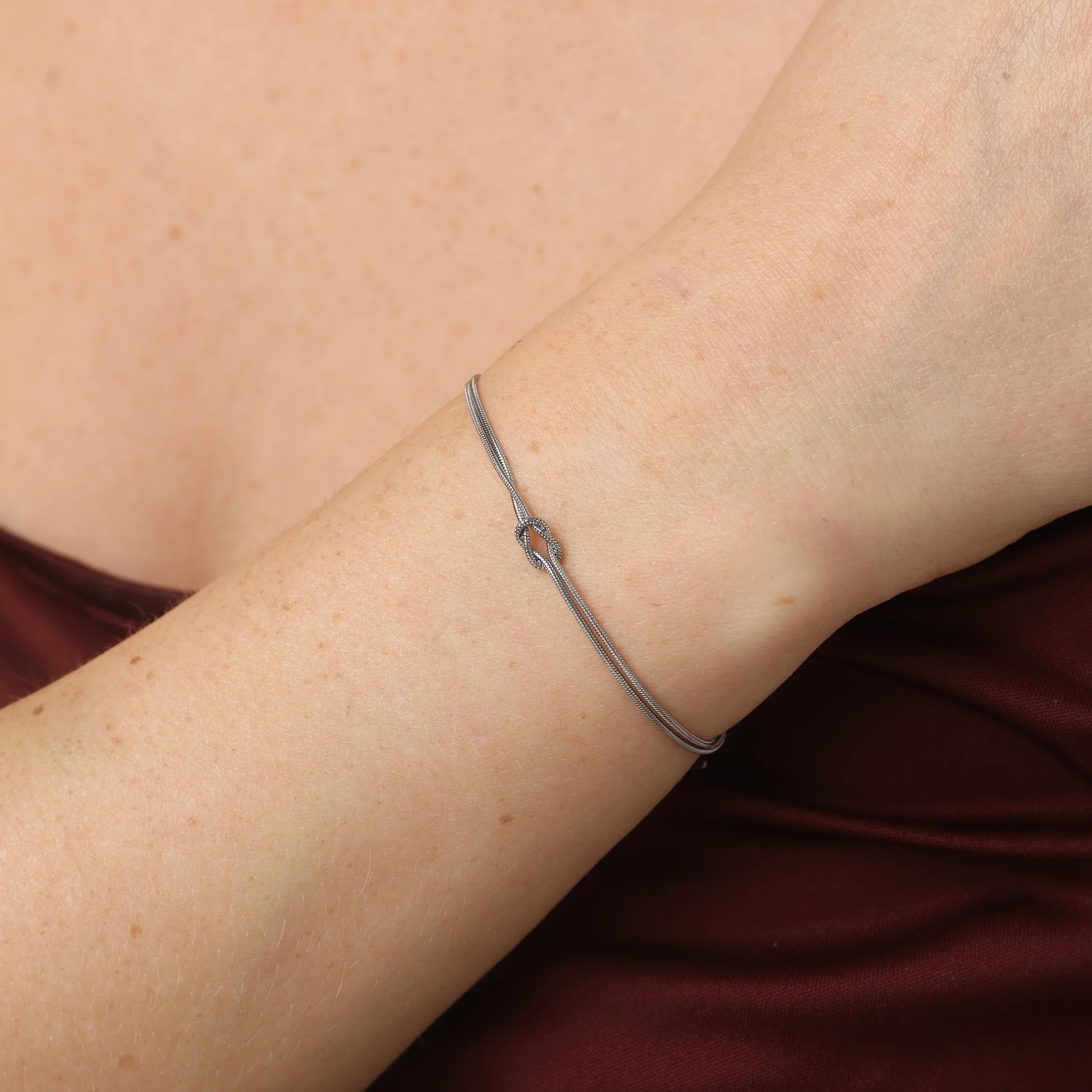 Mio - Knot Chain Armbånd Rustfritt Stål - Image 3