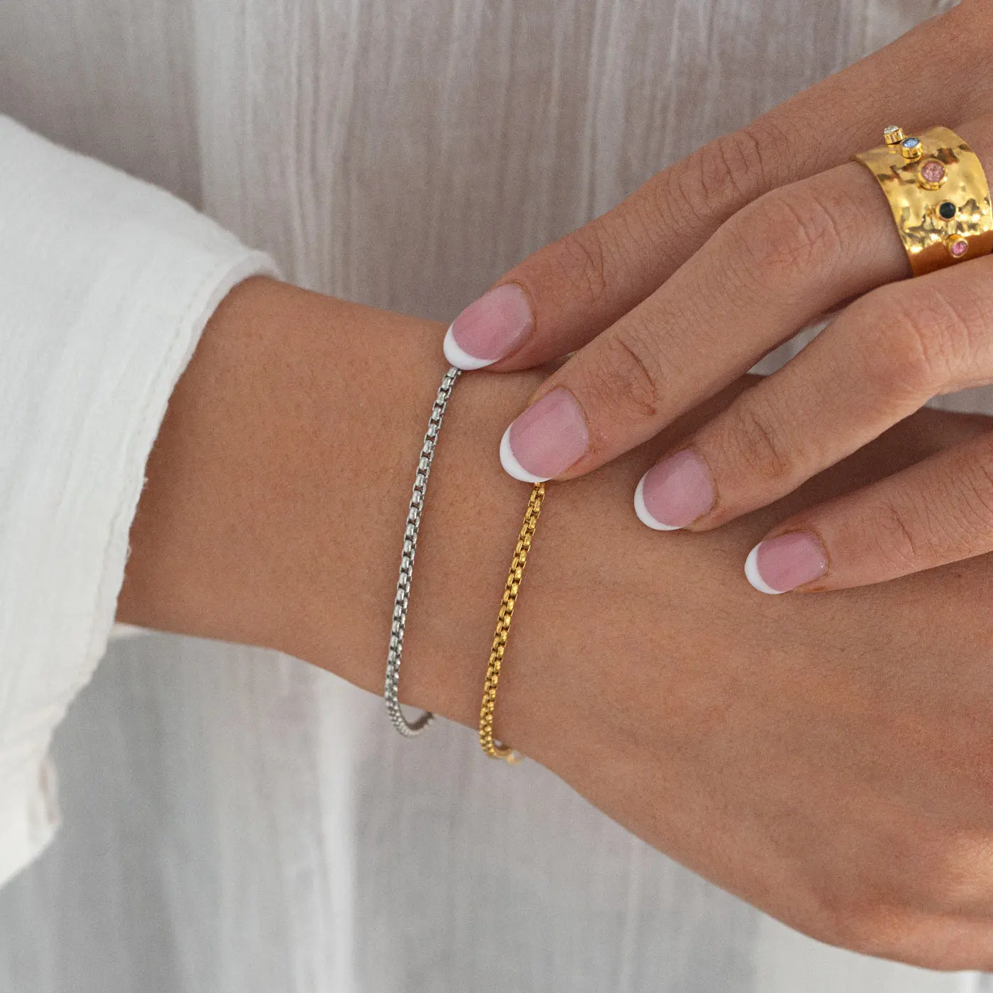 Nori - Link Chain Armbånd Rustfritt Stål - Image 6