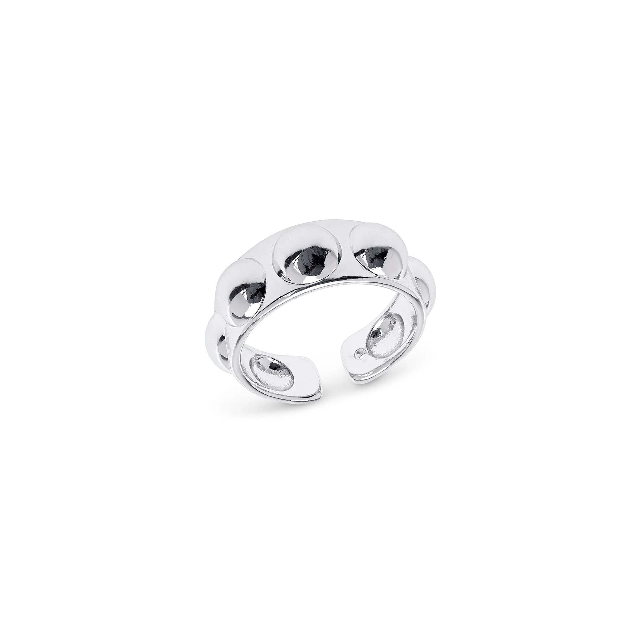 Reah - Boblestruktur Ring Rustfritt Stål - Image 2