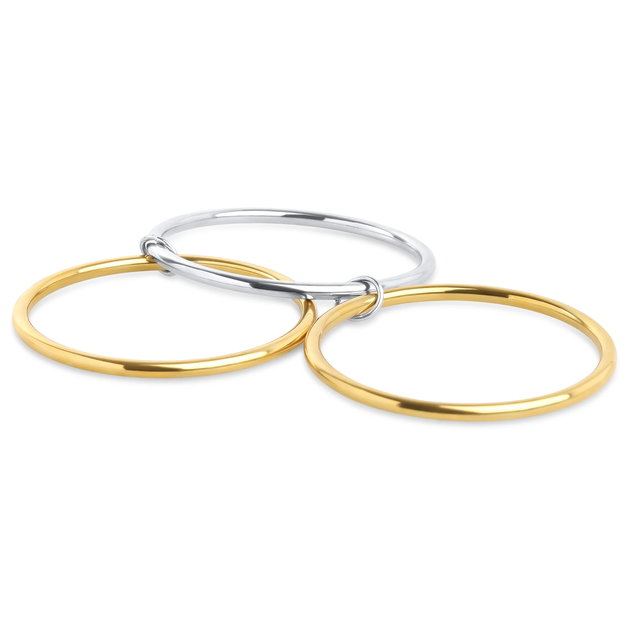 Rory - 3 stk stablet armbånd i rustfritt stål - Image 4