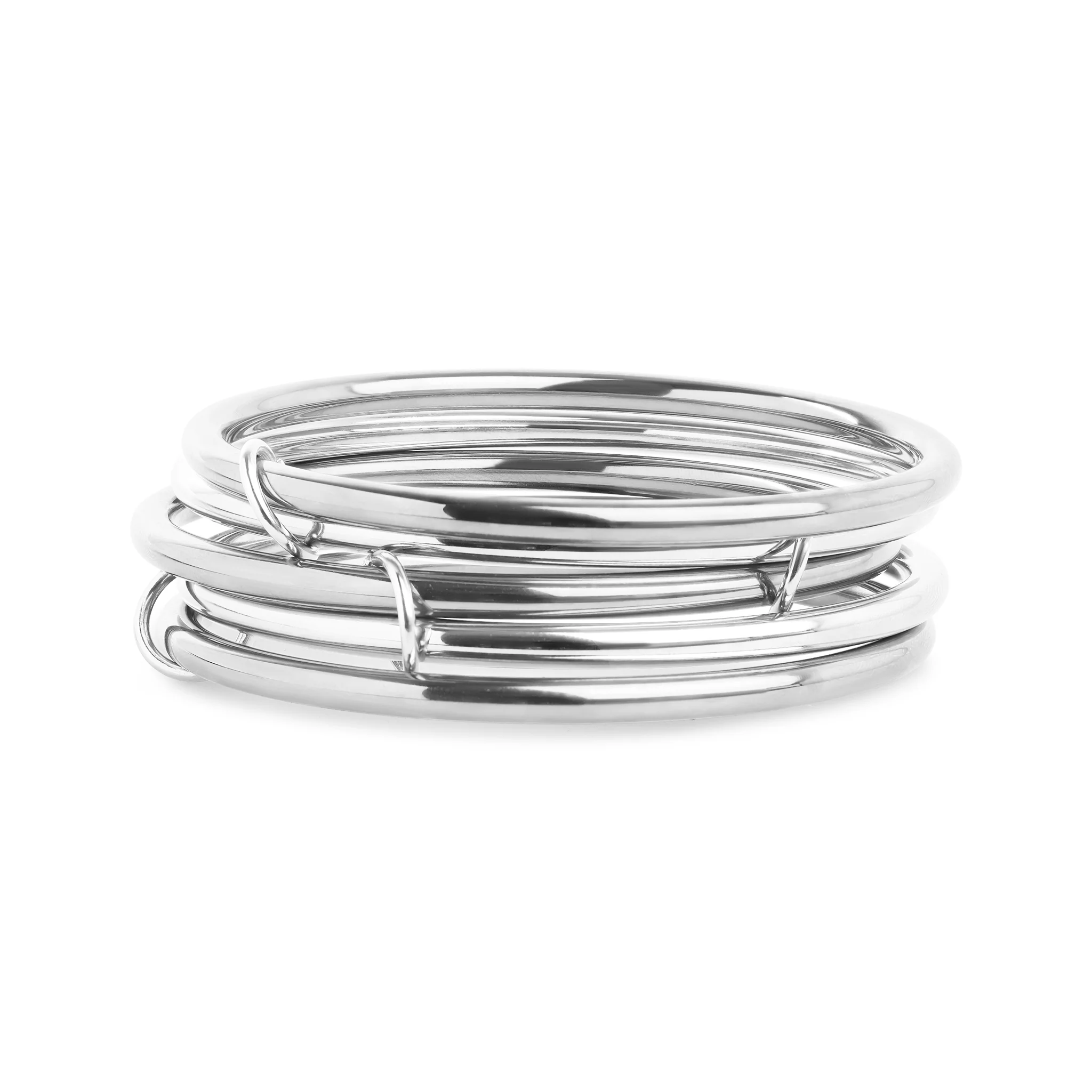 Rory - 5 stk stablede armbånd i rustfritt stål - Image 2