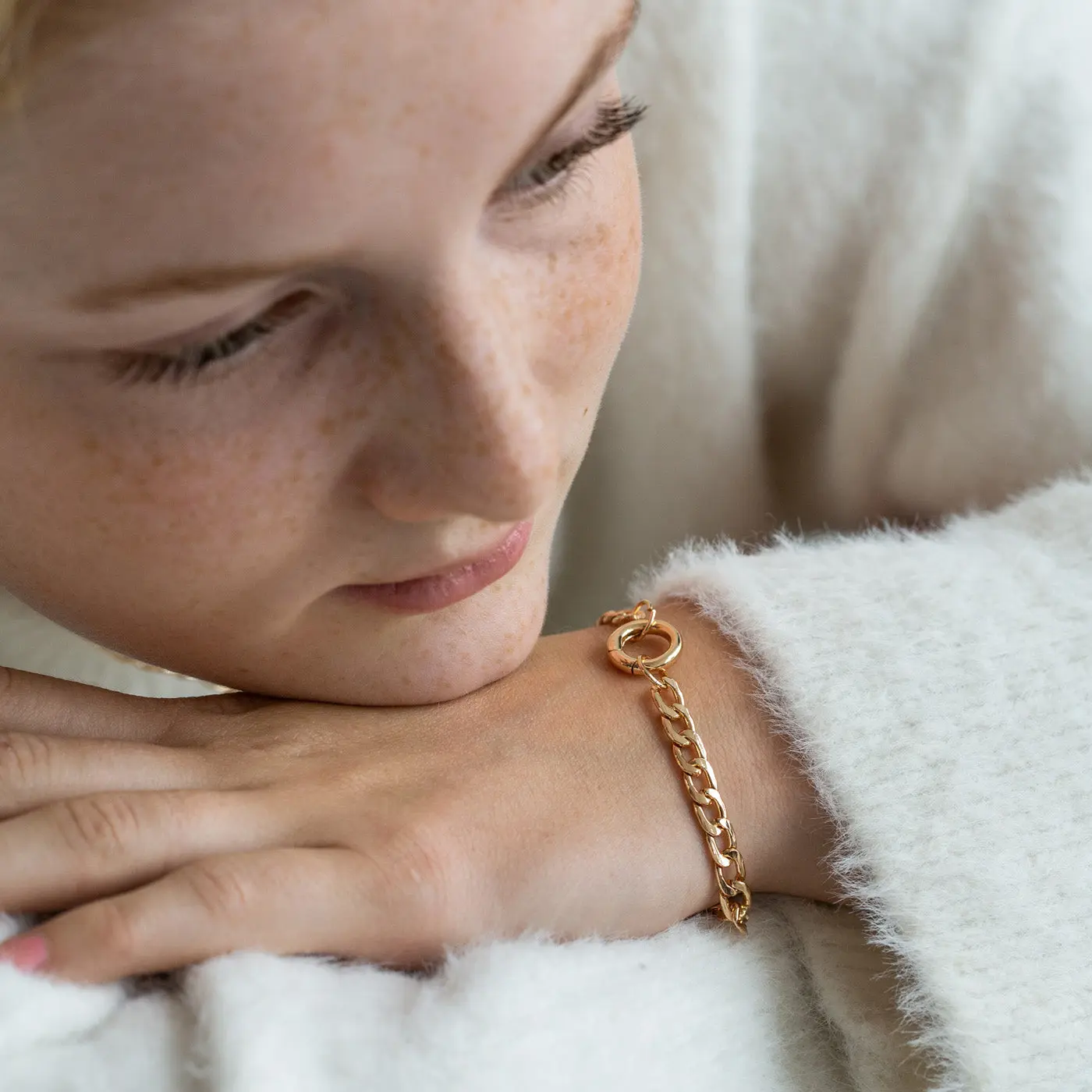 Rund lås kjede armbånd - Image 5