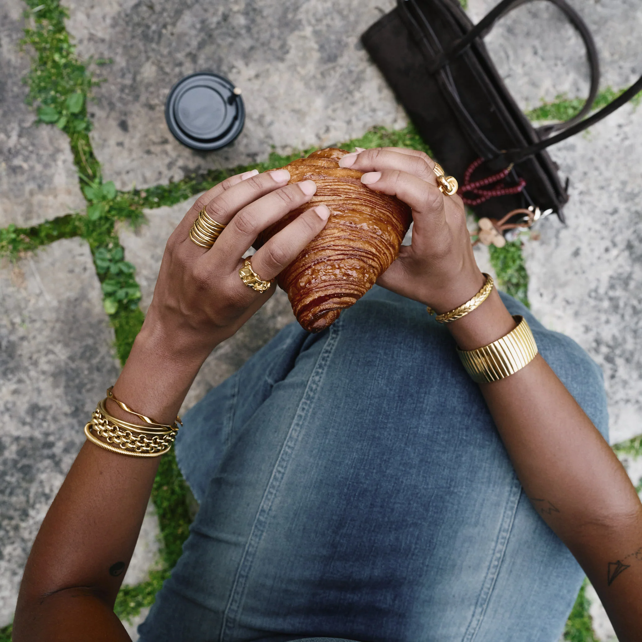 Ruth - Chunky kjede armbånd i rustfritt stål - Image 6