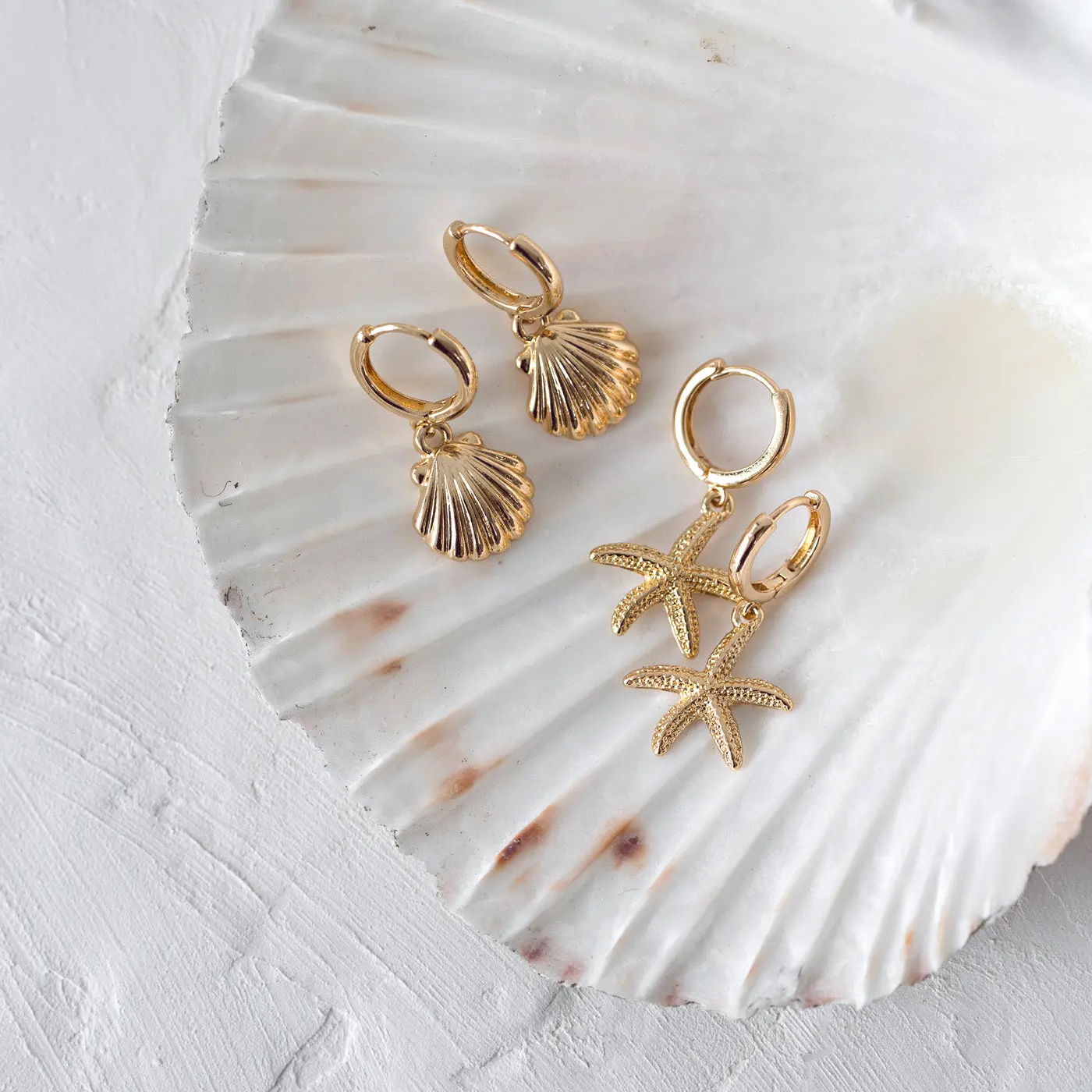 Starfish bøyle ørering - Image 3