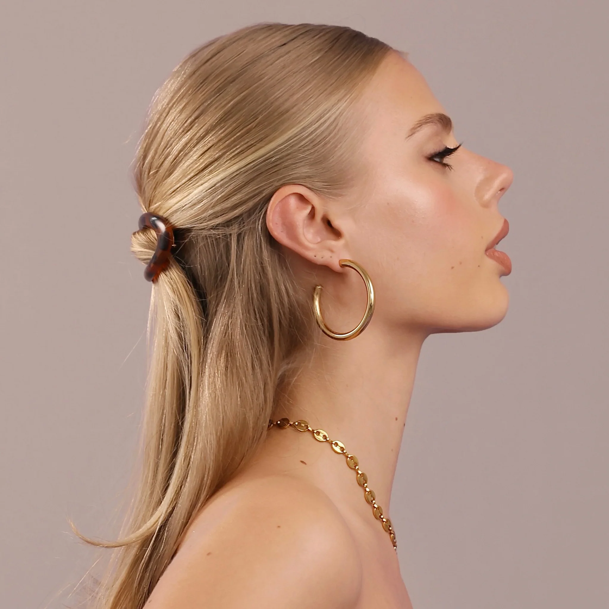 Stine - Hoop Studs Øredobber Rustfritt Stål - Image 13