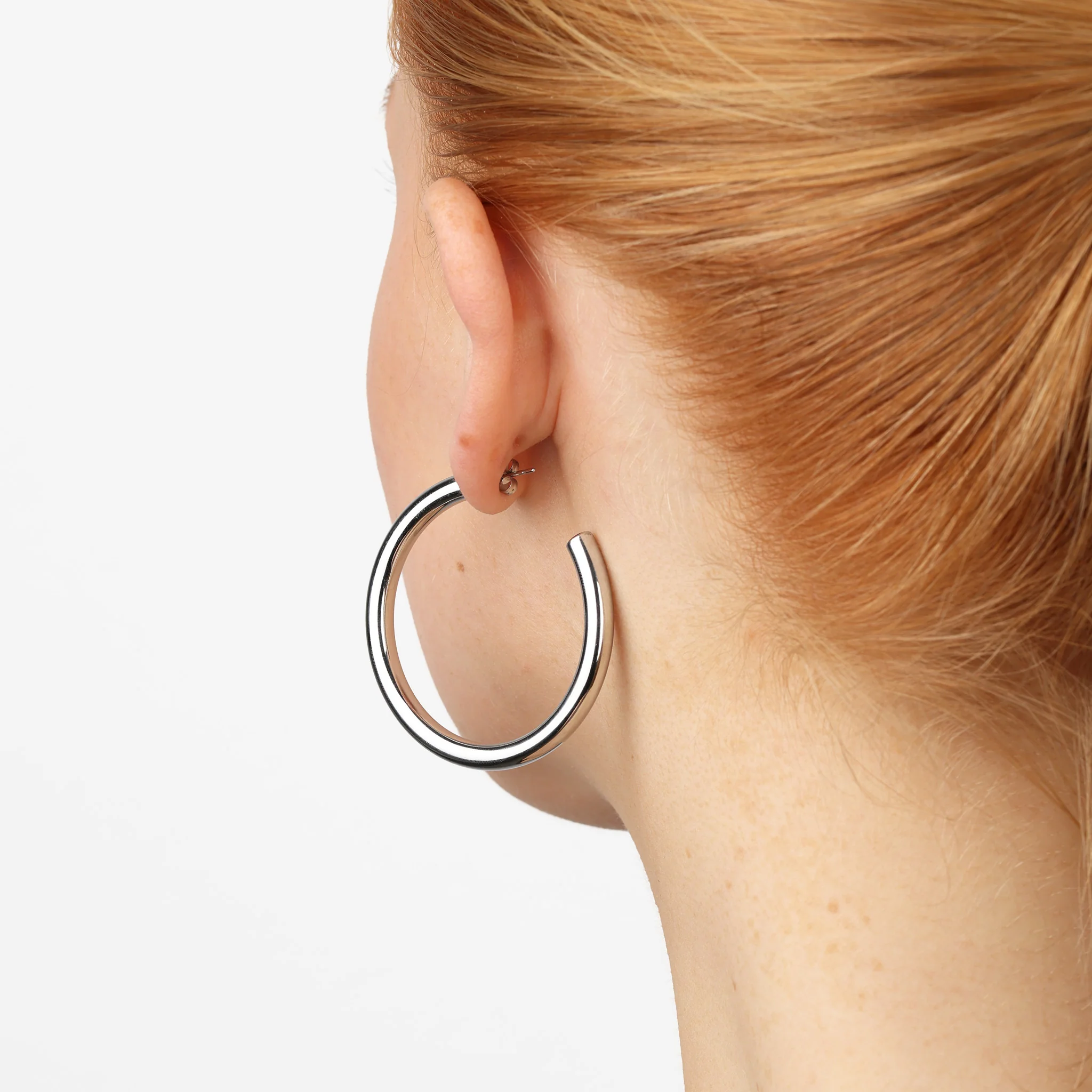 Stine - Hoop Studs Øredobber Rustfritt Stål - Image 3