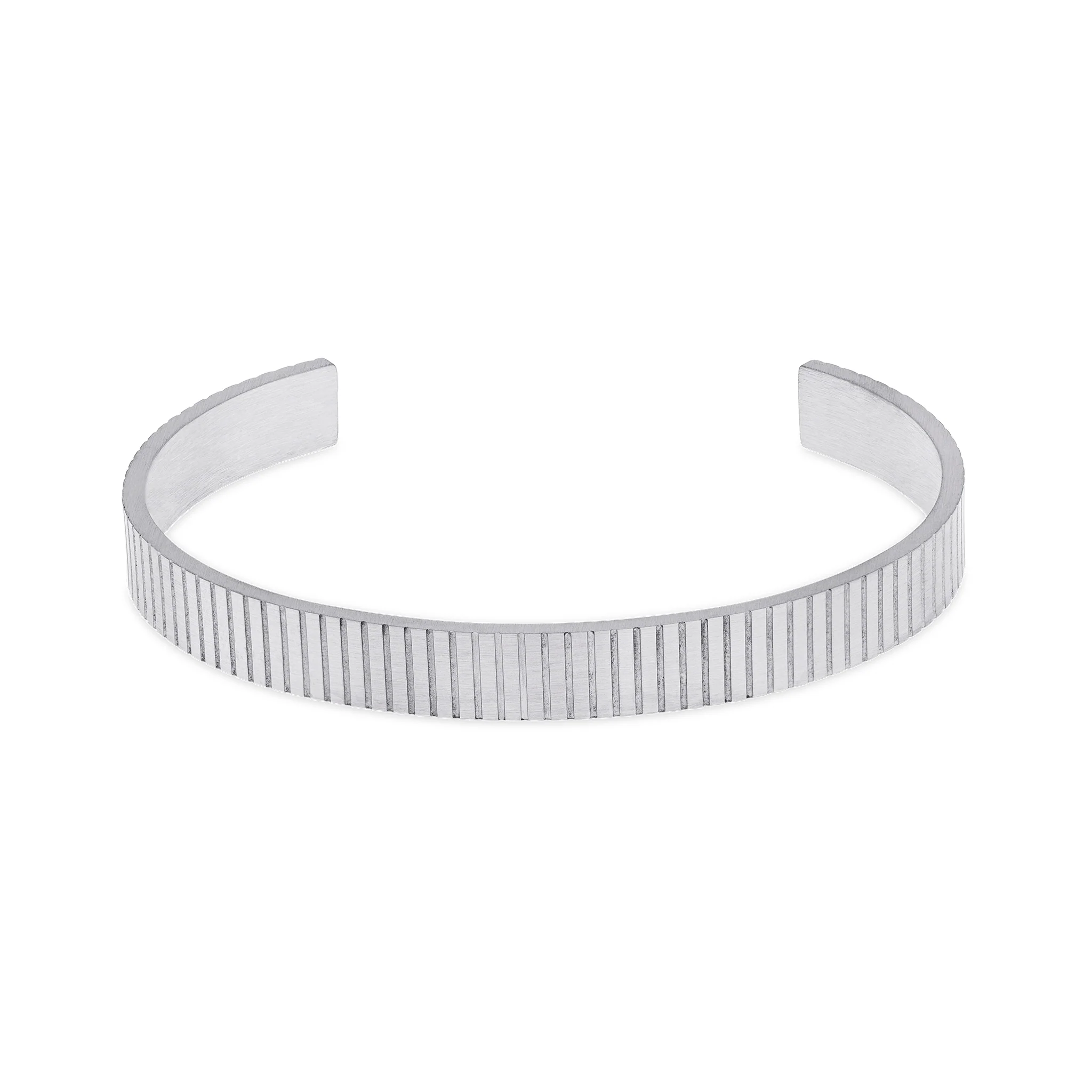 Tage - Ribbet Armring Rustfritt stål - Image 2