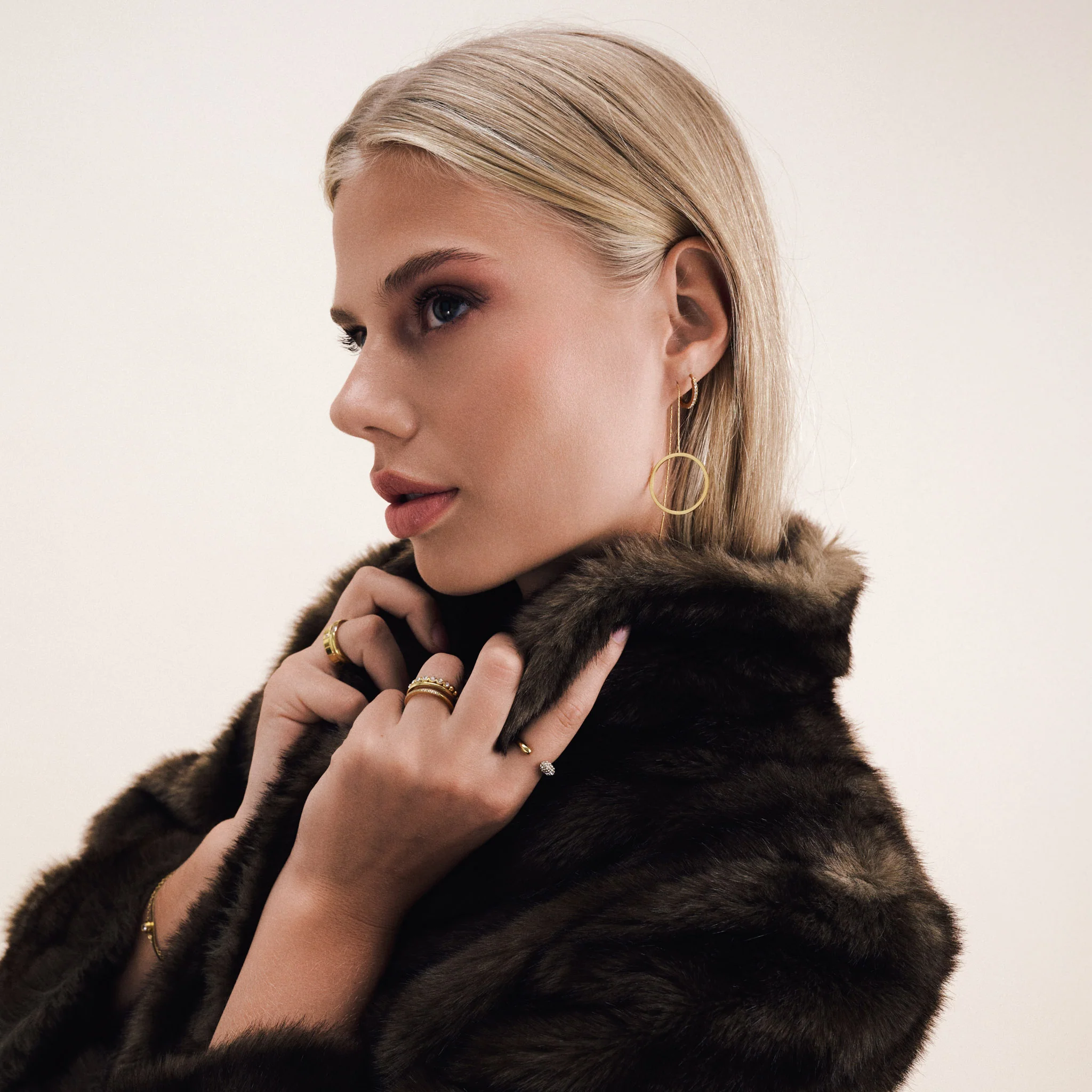 Tiril - Kjedeøredobber Sirkel Rustfritt Stål - Image 6