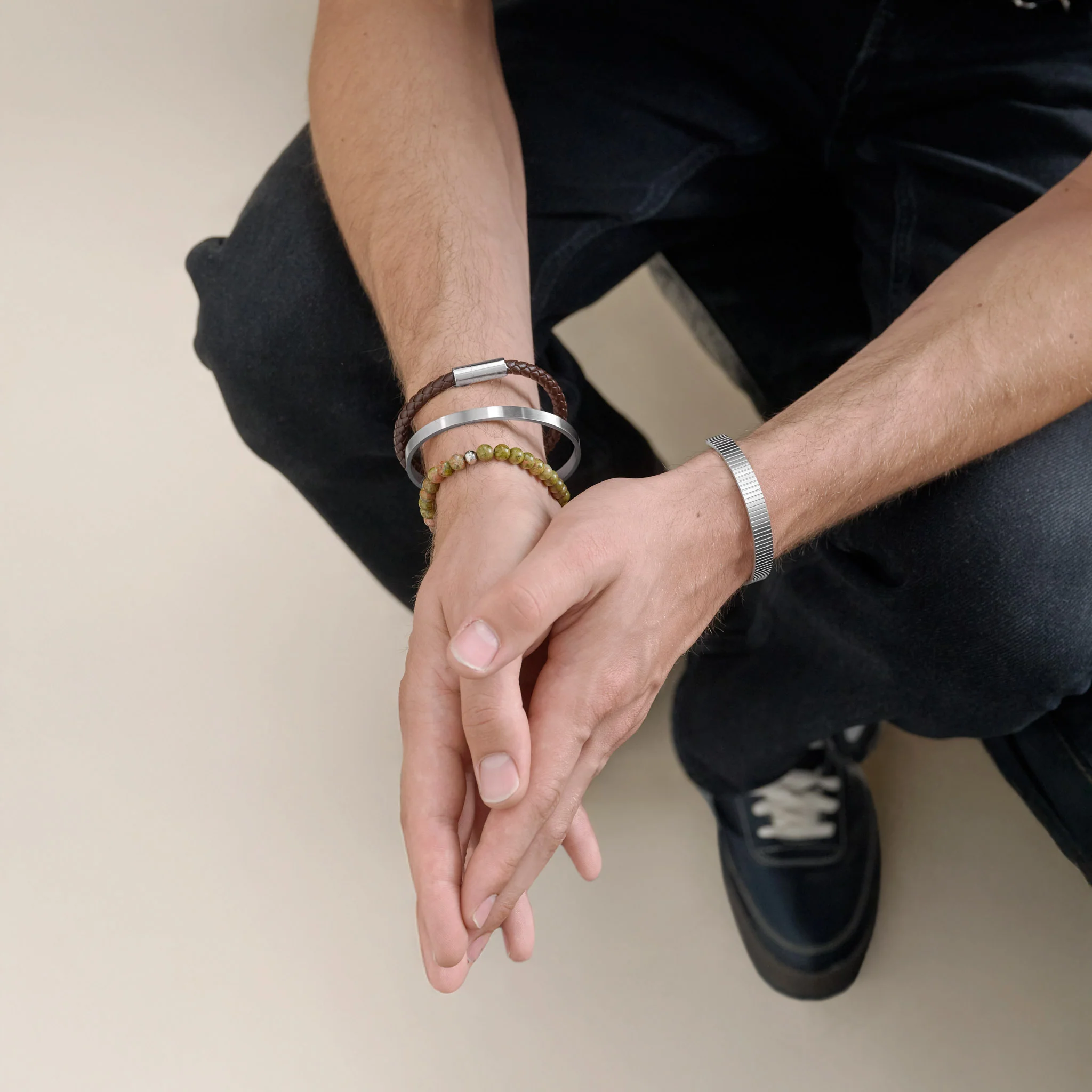 Tristan - Sleek Bangle Armbånd Rustfritt Stål - Image 10