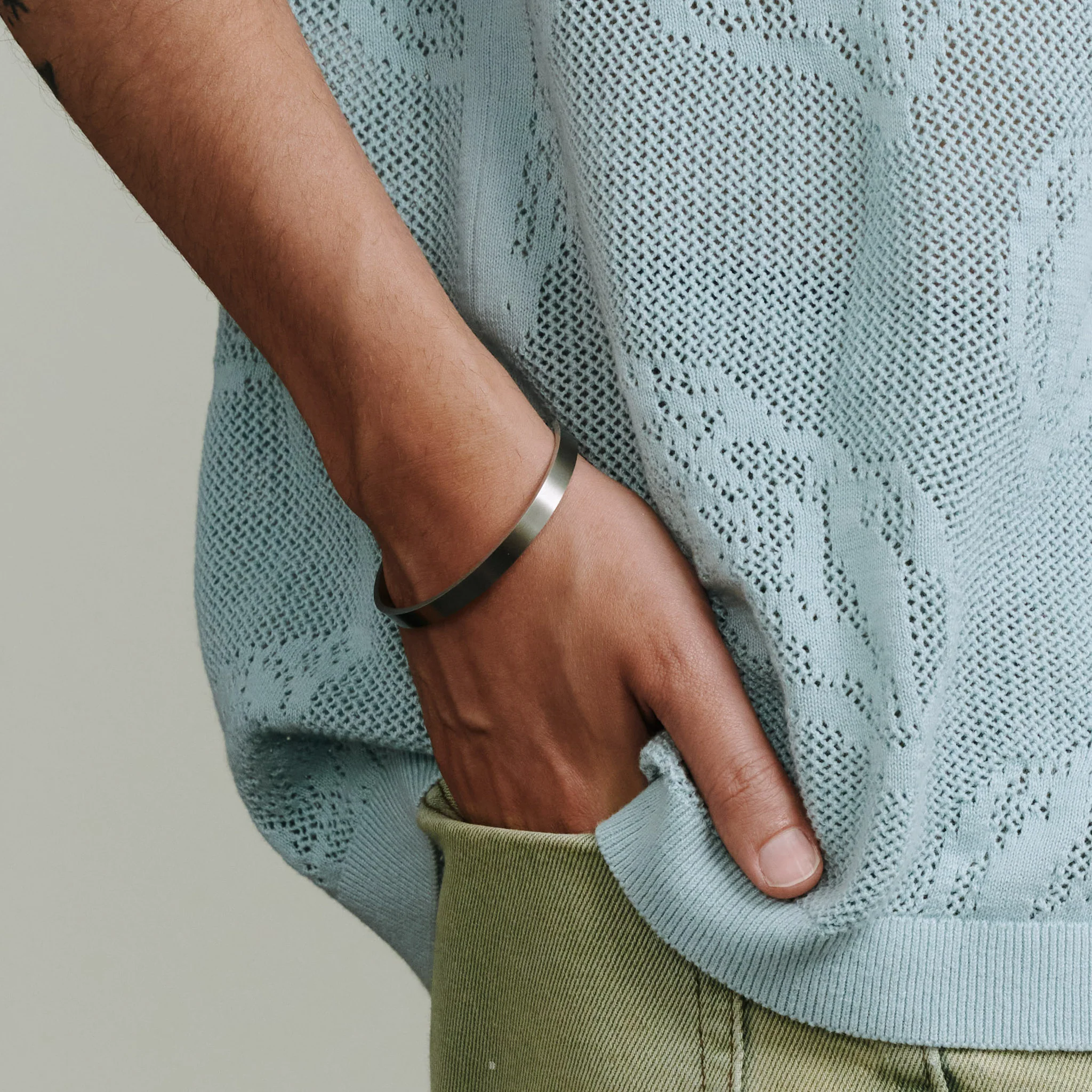 Tristan - Sleek Bangle Armbånd Rustfritt Stål - Image 3