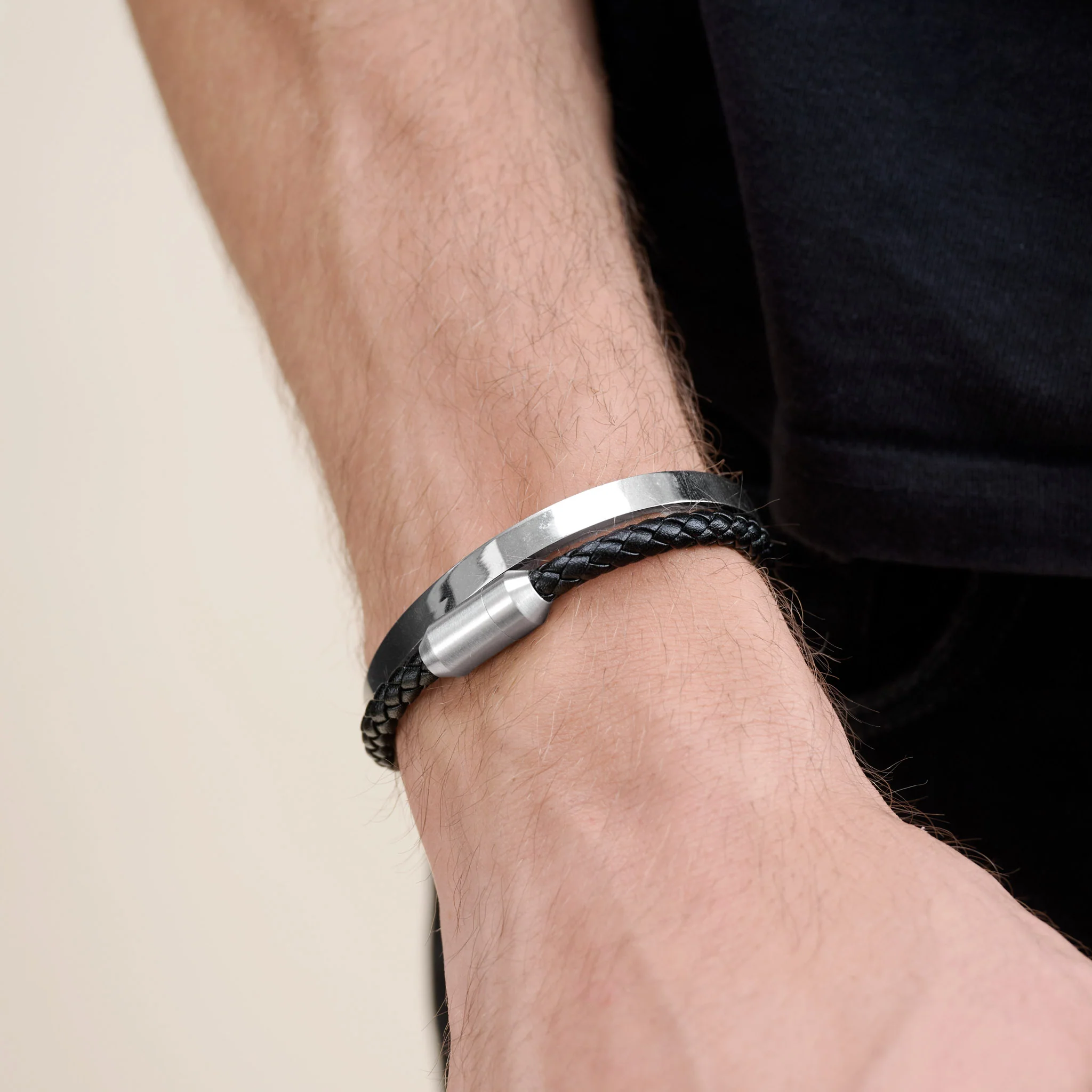 Tristan - Sleek Bangle Armbånd Rustfritt Stål - Image 5