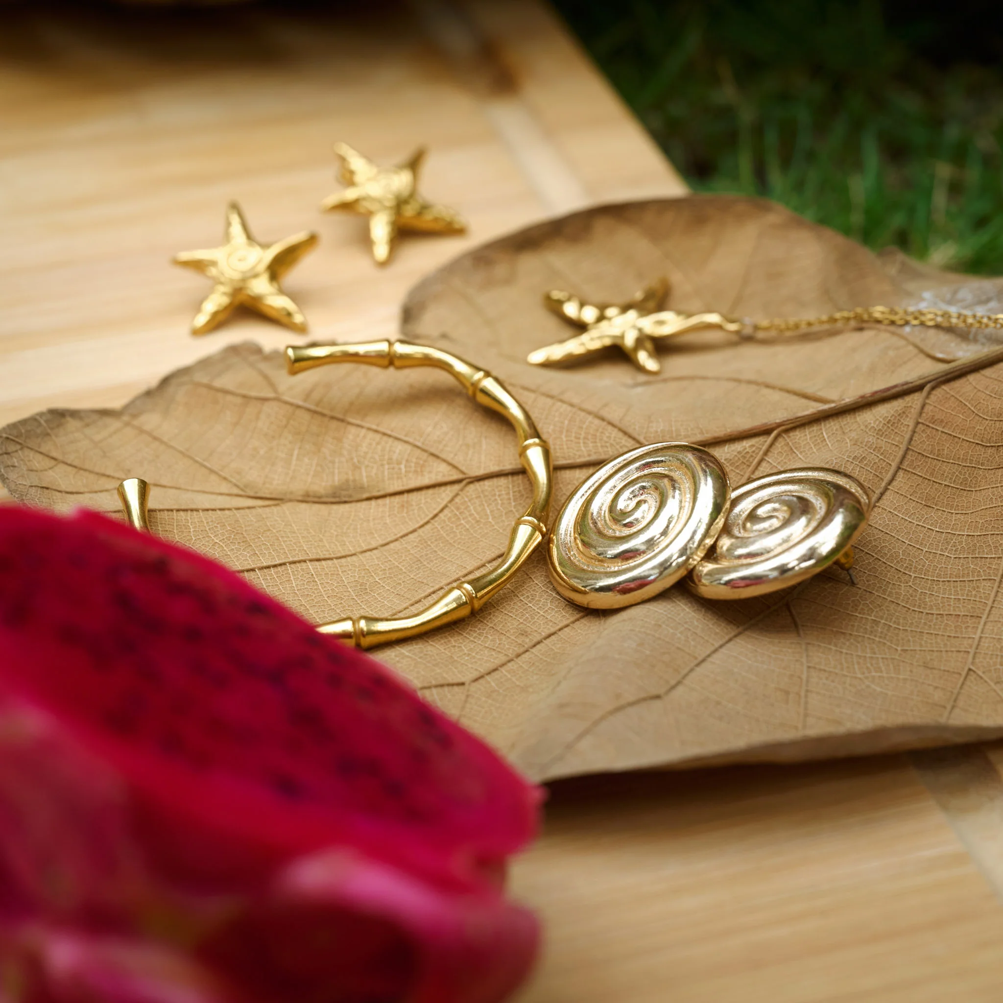 Tyra - Bamboo Bangle Armbånd Rustfritt Stål - Image 13