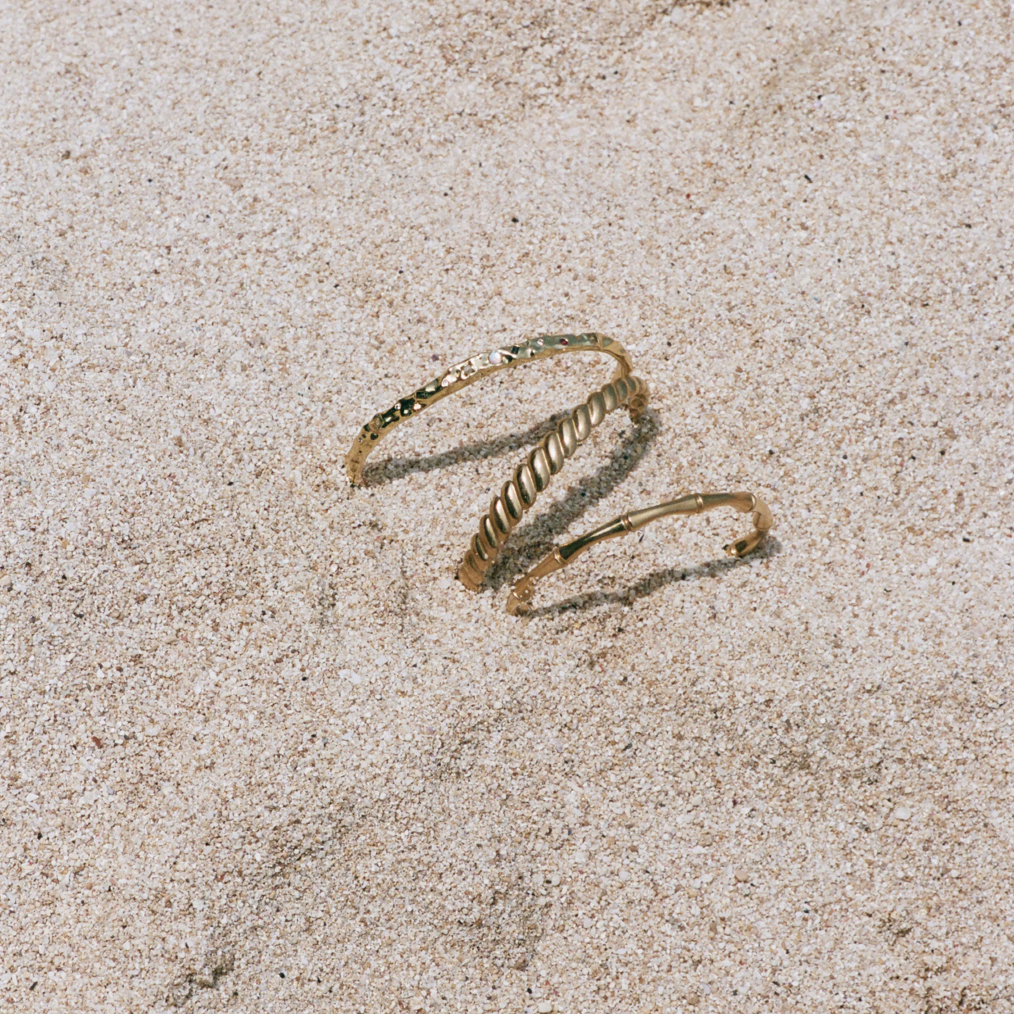 Tyra - Bamboo Bangle Armbånd Rustfritt Stål - Image 16